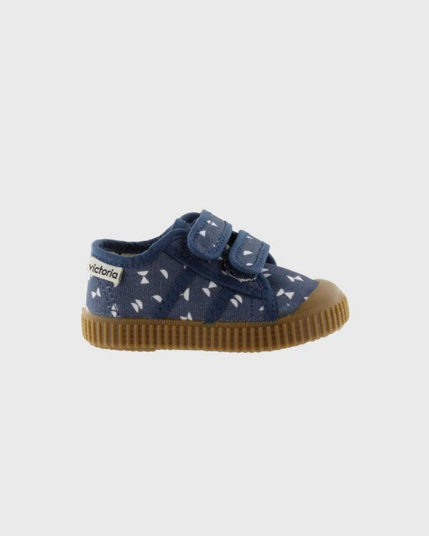Victoria vegane bedruckte Kinder-Klett-Sneaker – Basket de Lona – Ansicht 3