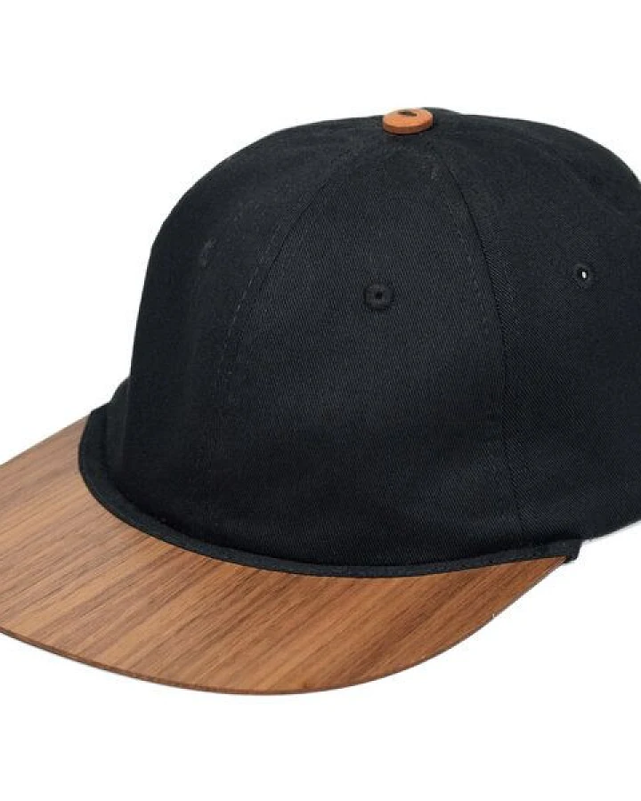 Lou-i Dad Cap Bio-Baumwolle mit edlem Holzschild