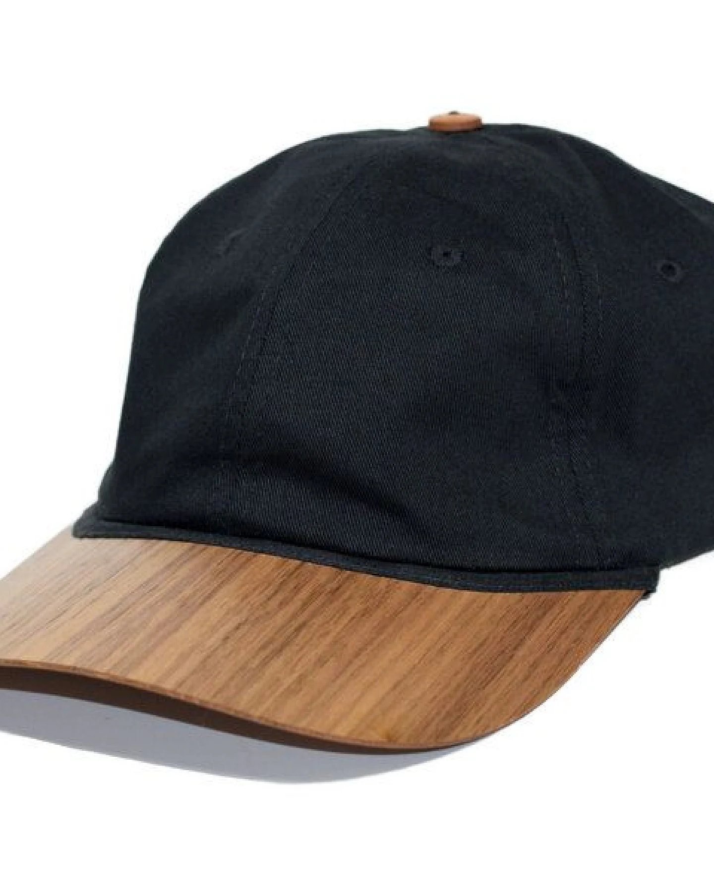 Lou-i Dad Cap Bio-Baumwolle mit edlem Holzschild – Ansicht 2