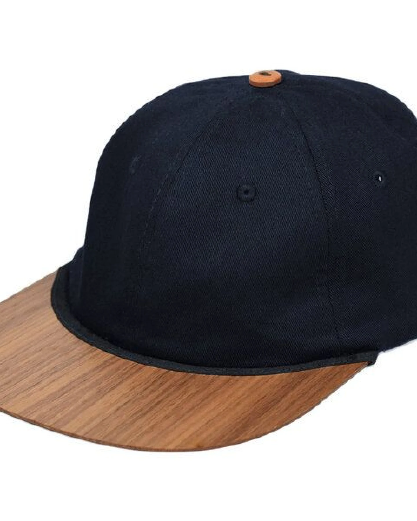 Lou-i Dad Cap Bio-Baumwolle mit edlem Holzschild – Ansicht 2
