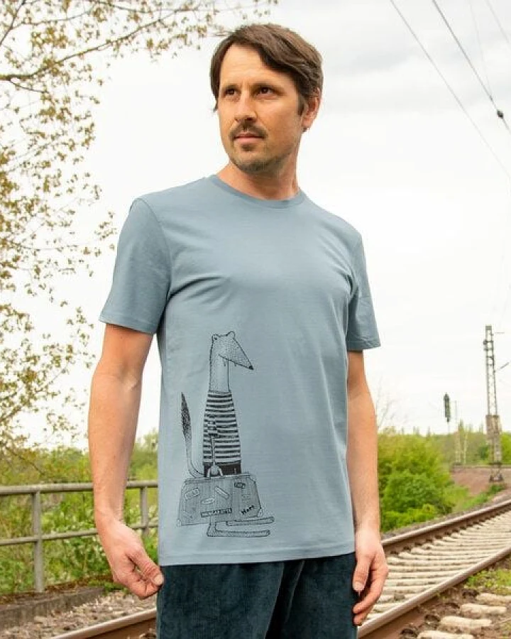 Cmig Reisewiesel T-Shirt für Herren