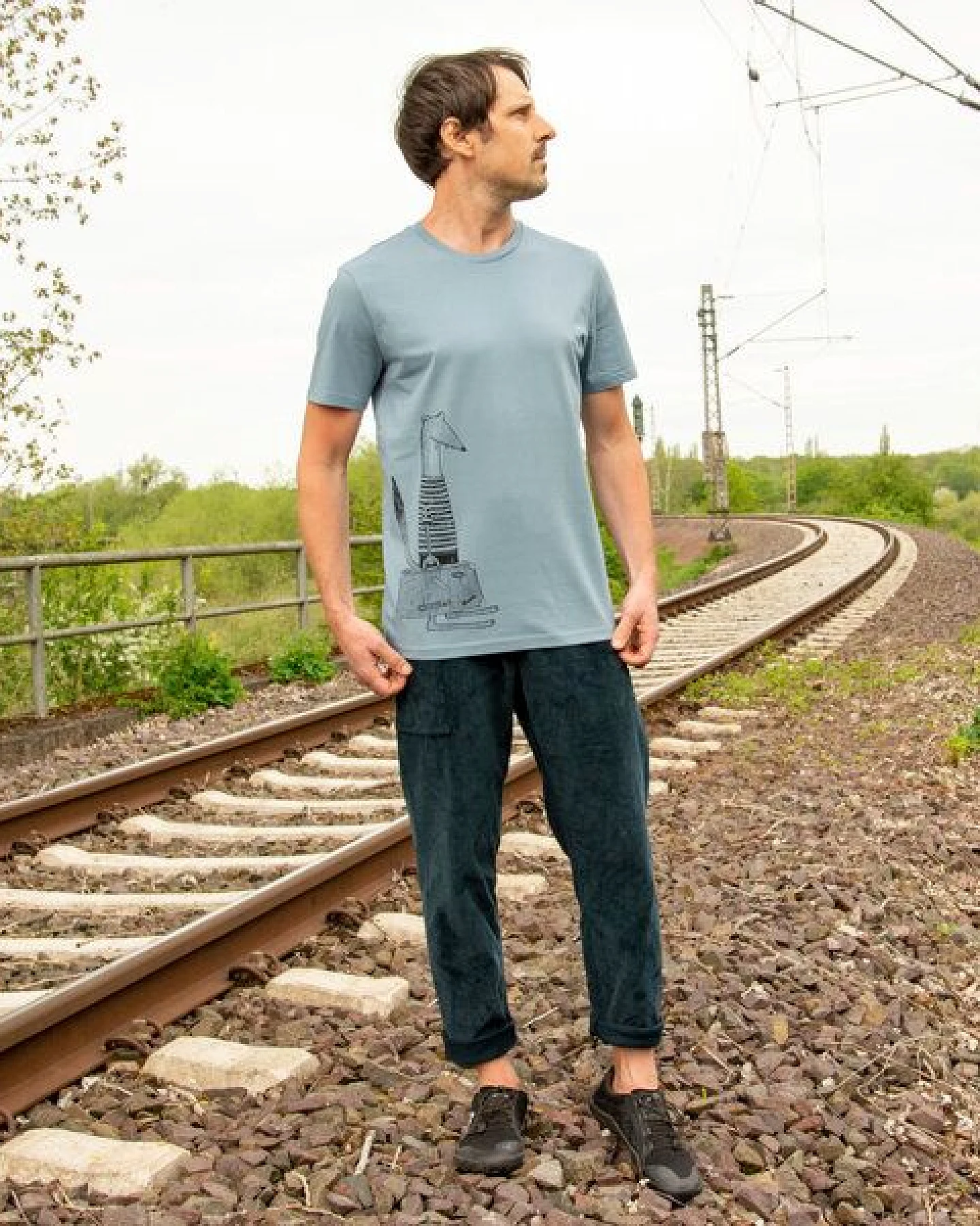 Cmig Reisewiesel T-Shirt für Herren – Ansicht 3