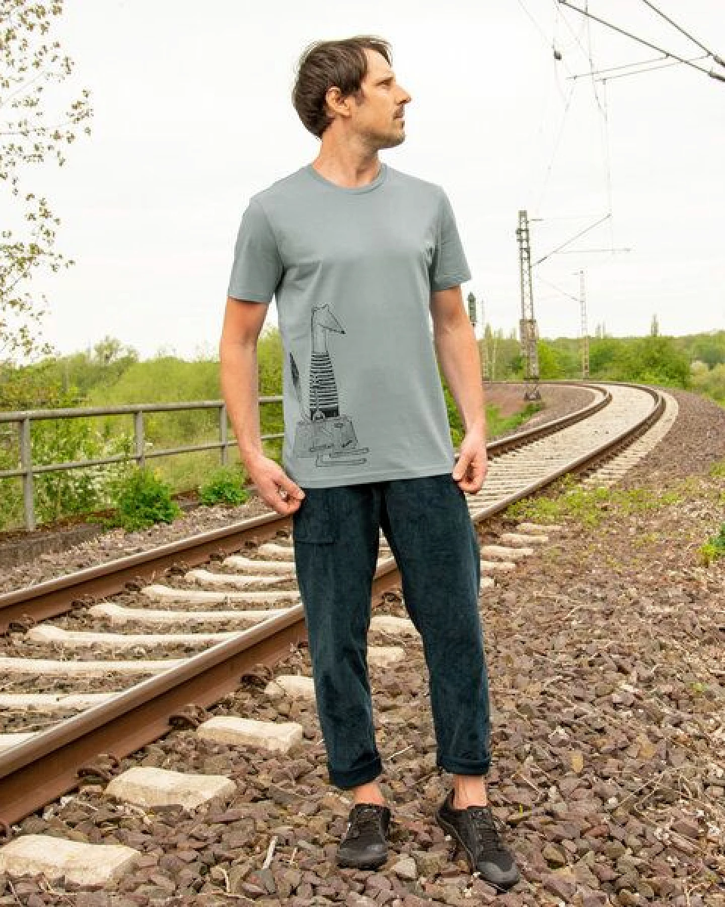 Cmig Reisewiesel T-Shirt für Herren – Ansicht 3