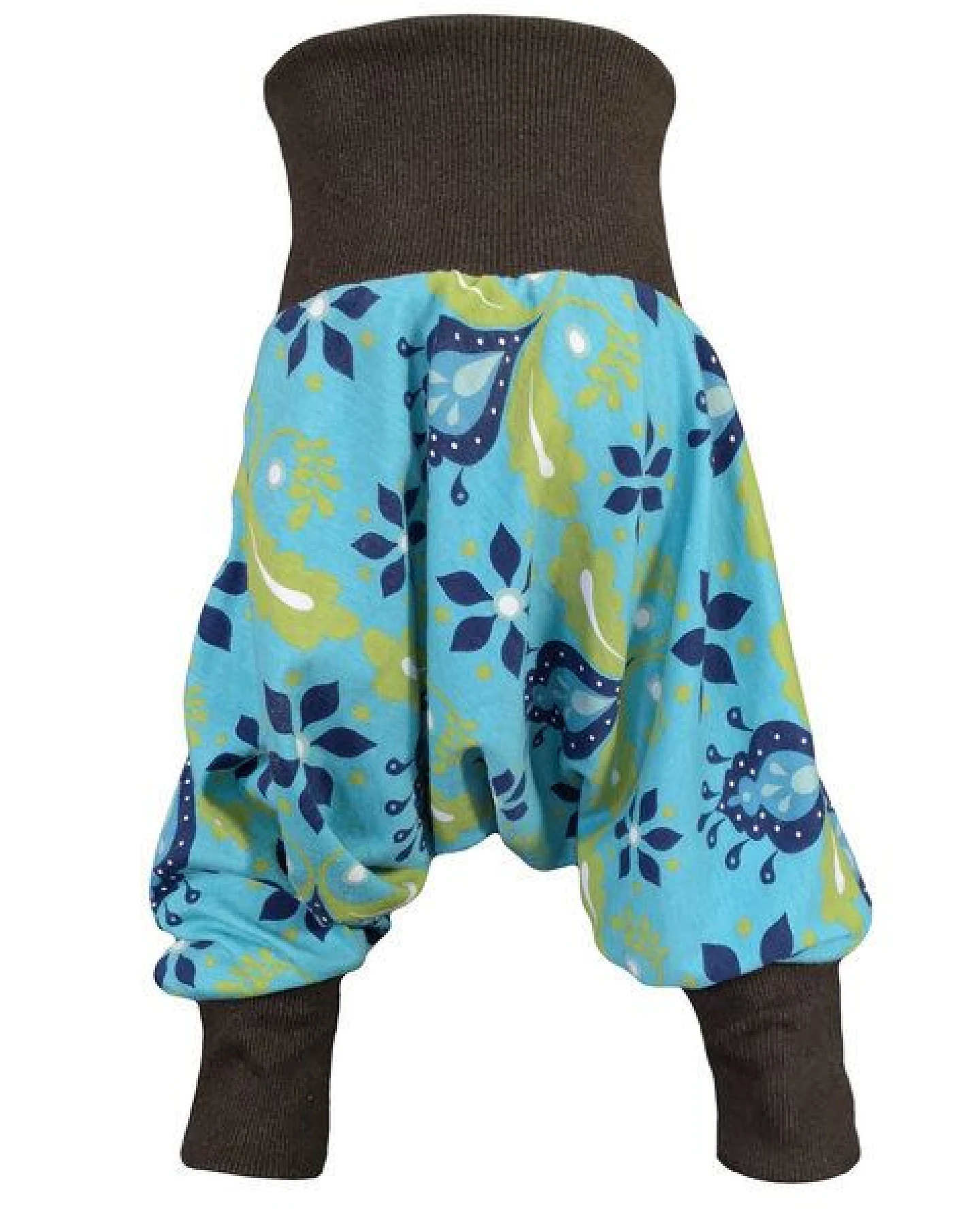 liebewicht Yogahose Pumphose Bio Jersey "Blütenregen" mit Bündchen nach Wahl – Ansicht 2