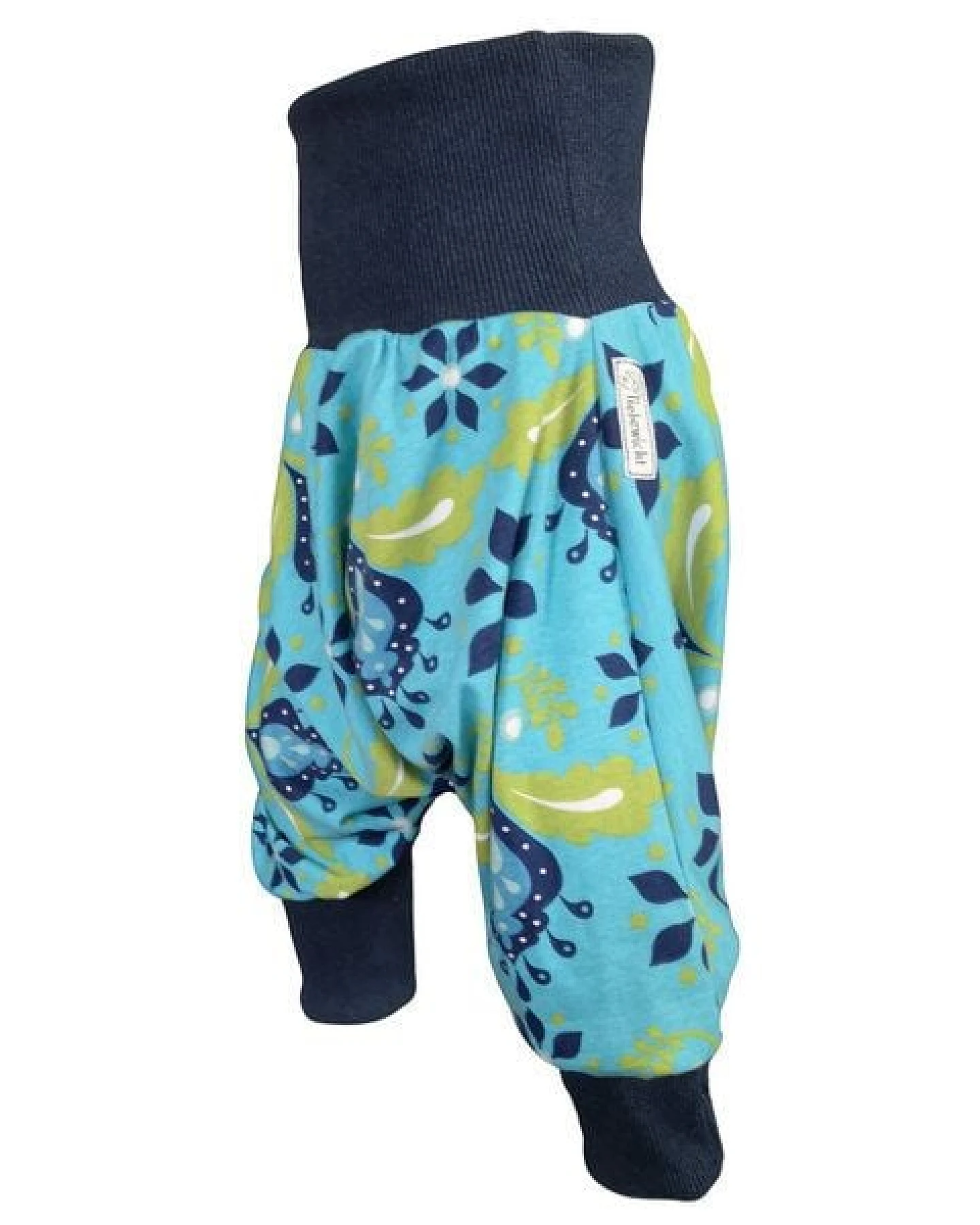 liebewicht Yogahose Pumphose Bio Jersey "Blütenregen" mit Bündchen nach Wahl – Ansicht 4