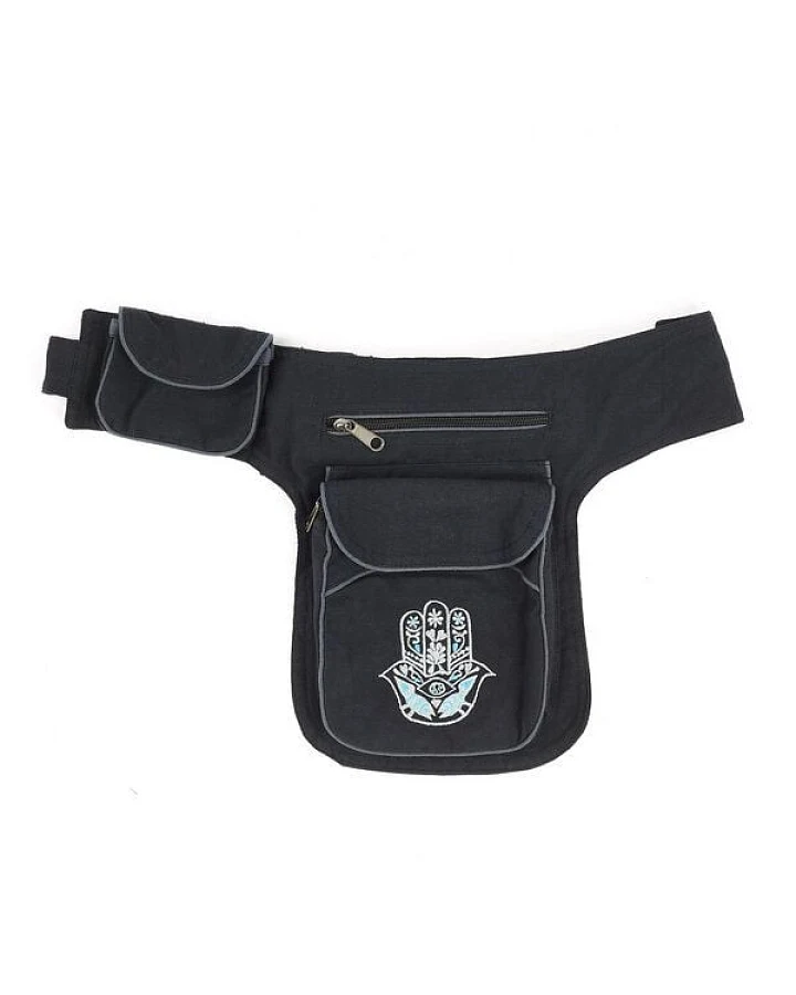 short'n'pietz handgenähte Gürteltasche mit verstellbarem Gürtel