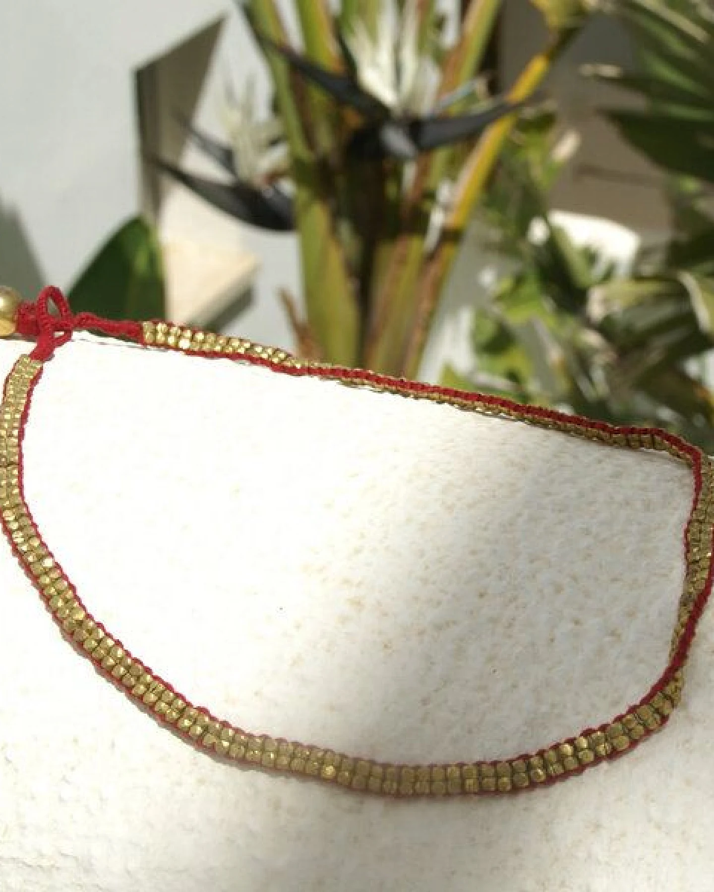 KIKOONI Dokra Kette "red snake" – Ansicht 2