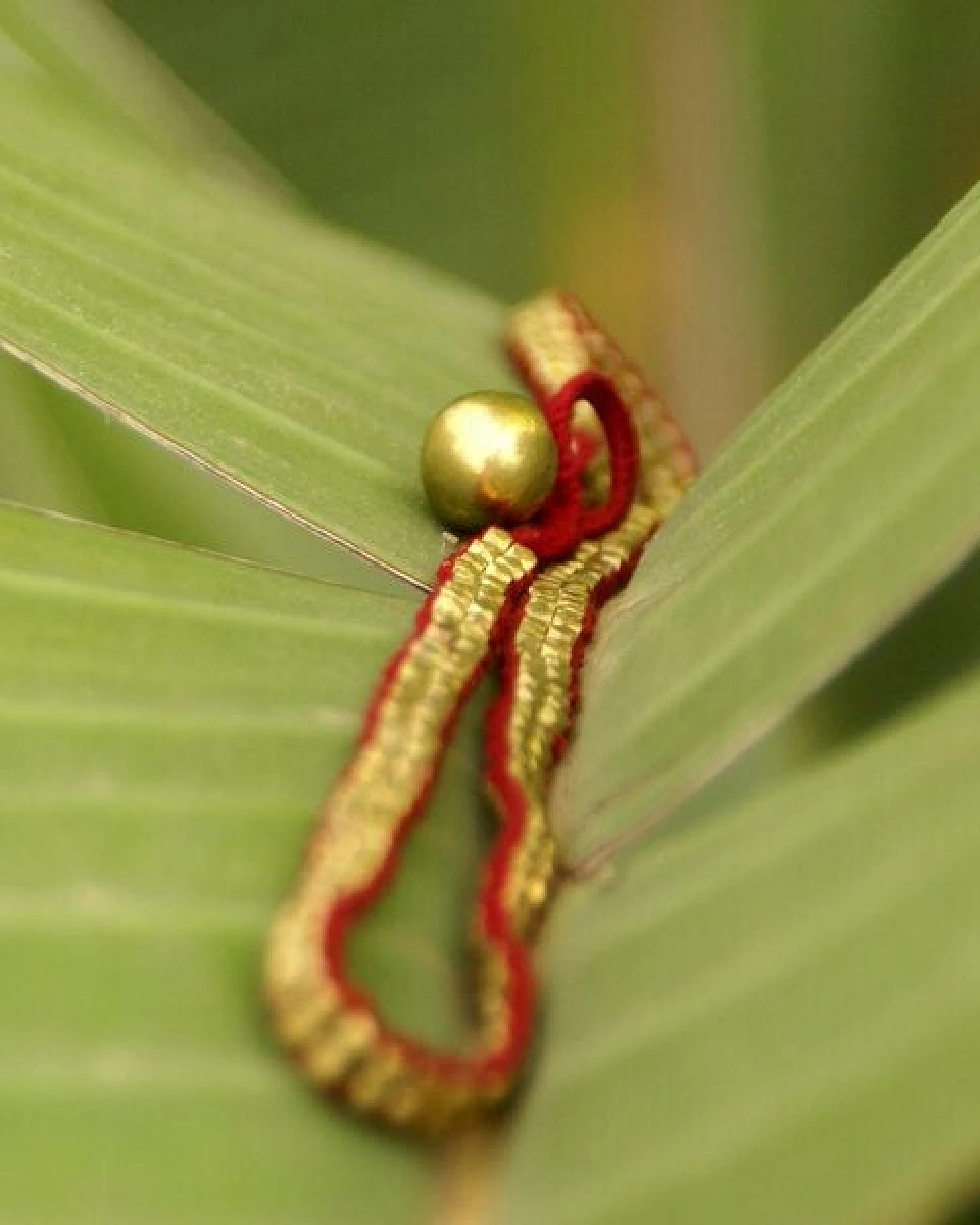 KIKOONI Dokra Kette "red snake" – Ansicht 3