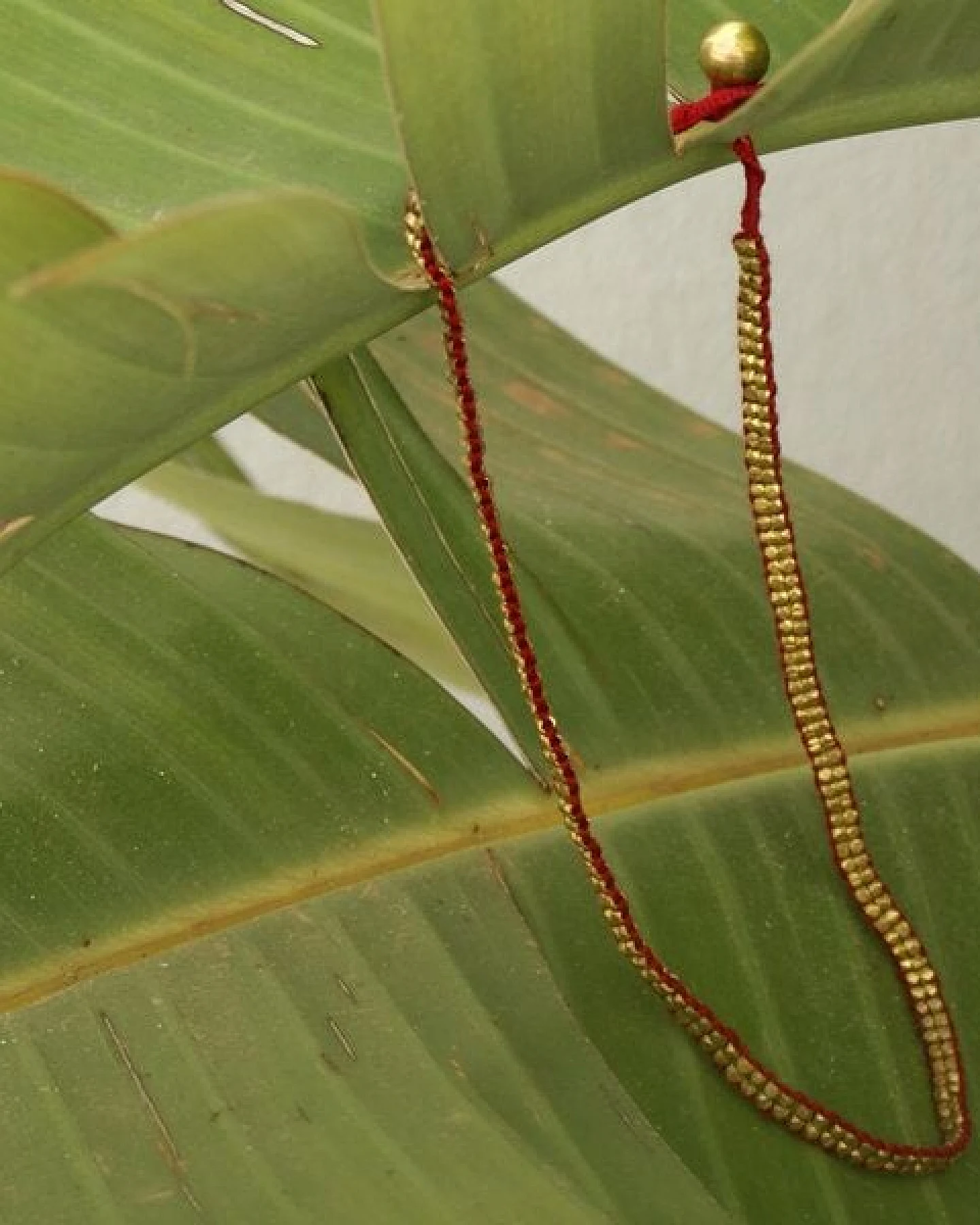 KIKOONI Dokra Kette "red snake" – Ansicht 4