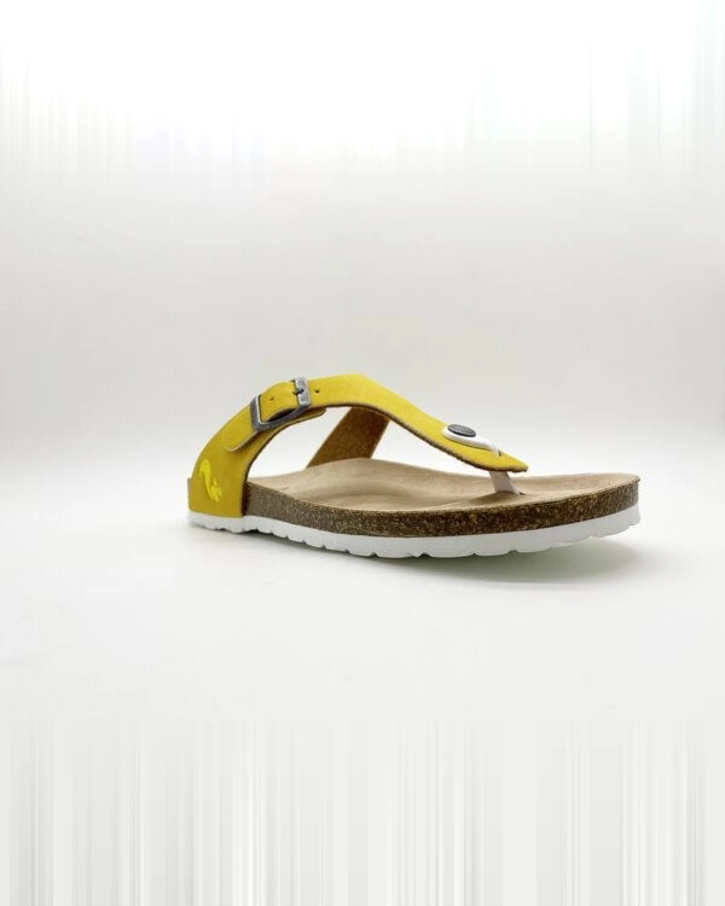 Vegane thies ® Eco Bio Thong Sandale aus rec. PET mit Kork-Tieffussbett – Ansicht 2