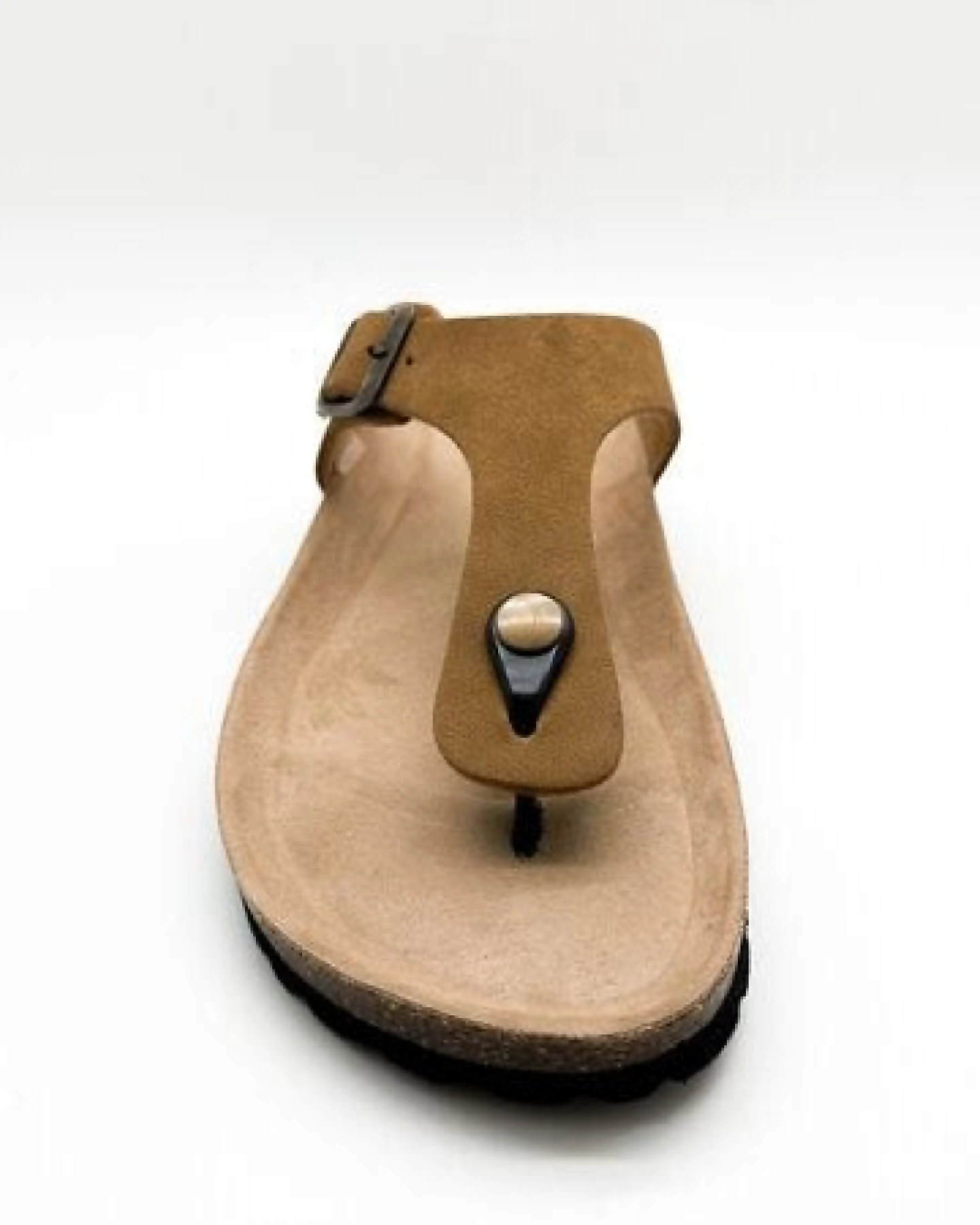 Vegane thies ® Eco Bio Thong Sandale aus rec. PET mit Kork-Tieffussbett – Ansicht 4