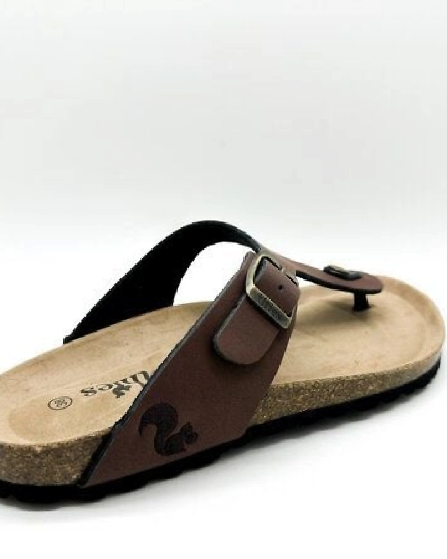 Vegane thies ® Eco Bio Thong Sandale aus rec. PET mit Kork-Tieffussbett – Ansicht 4