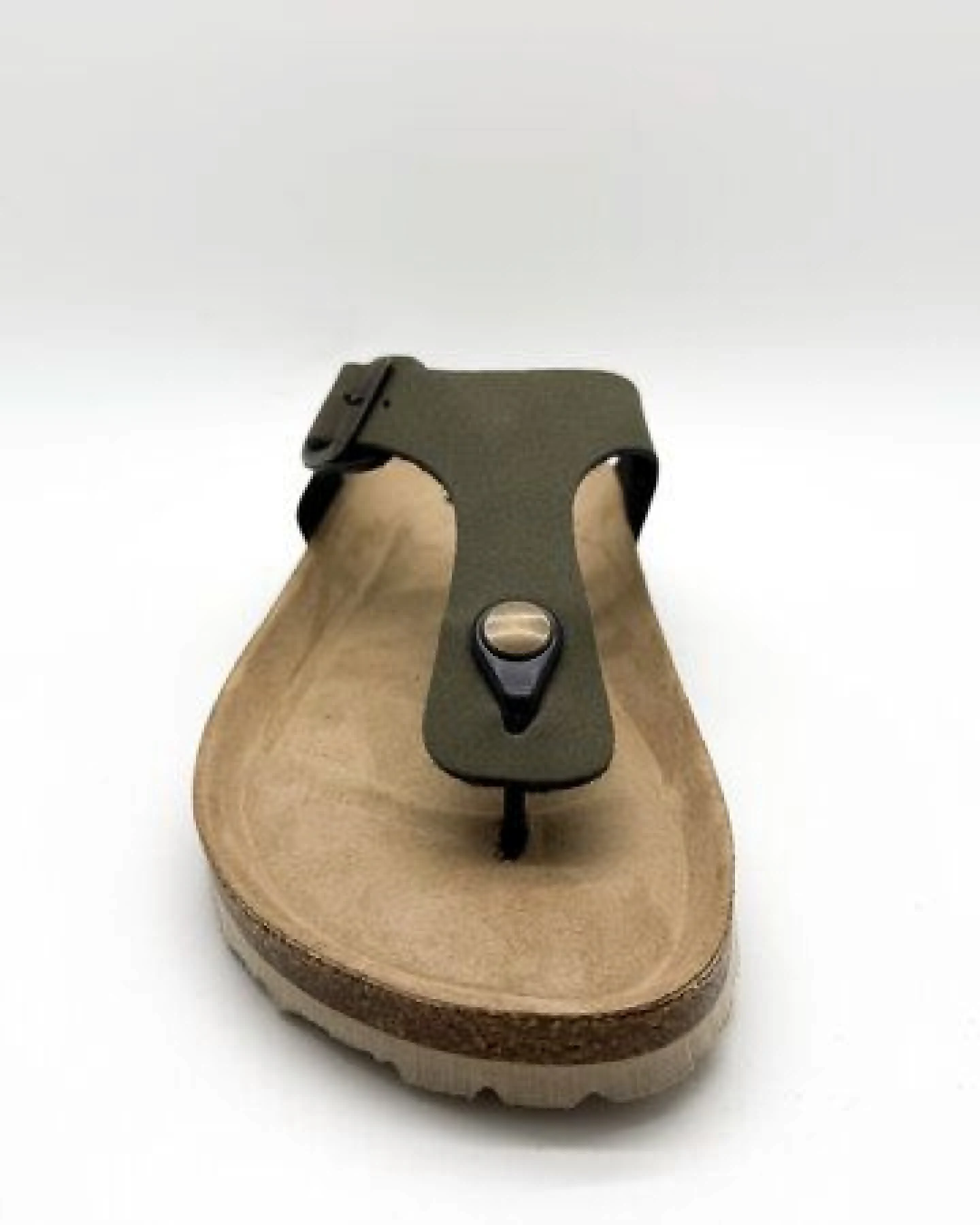 Vegane thies ® Eco Bio Thong Sandale aus rec. PET mit Kork-Tieffussbett – Ansicht 3