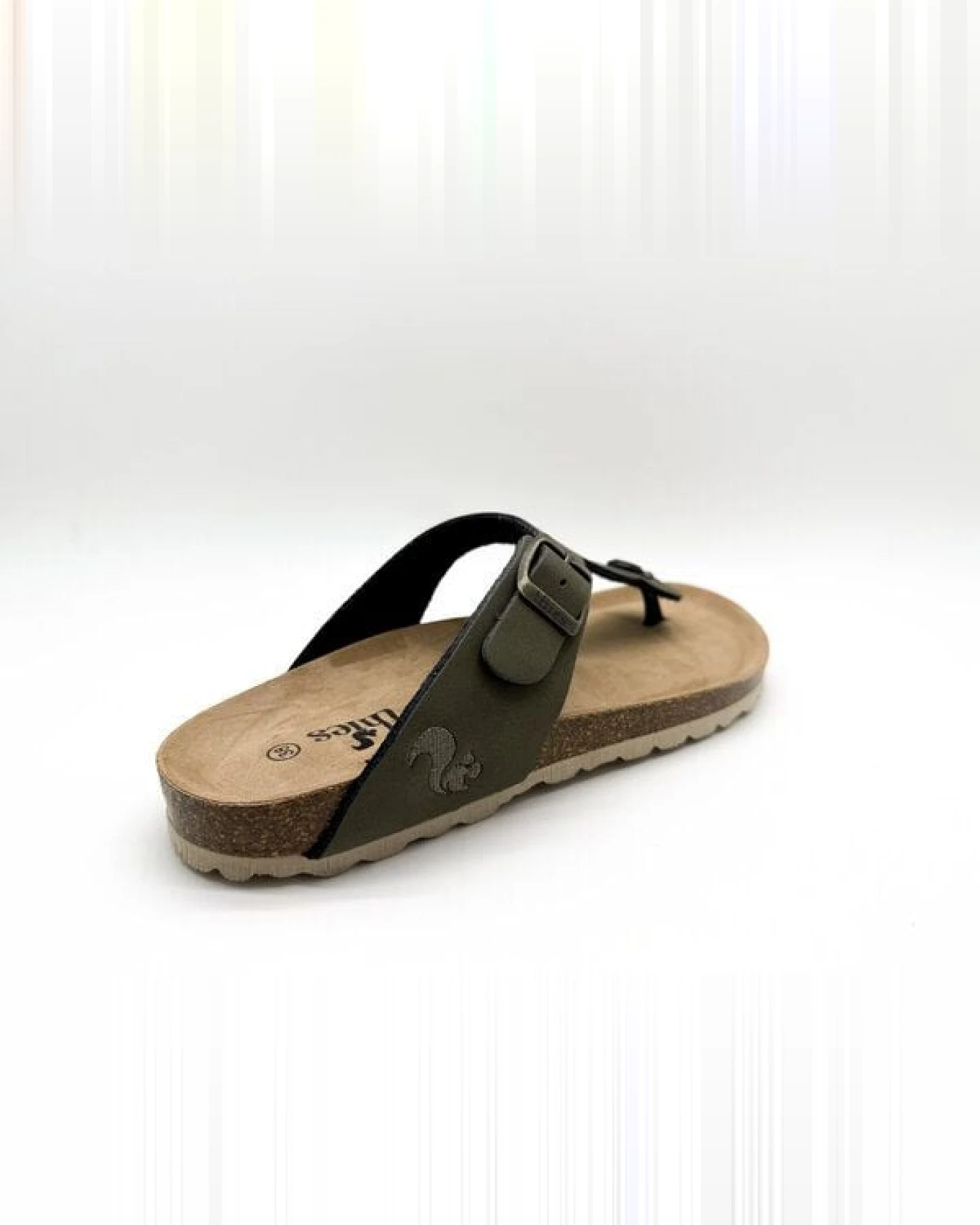 Vegane thies ® Eco Bio Thong Sandale aus rec. PET mit Kork-Tieffussbett – Ansicht 4