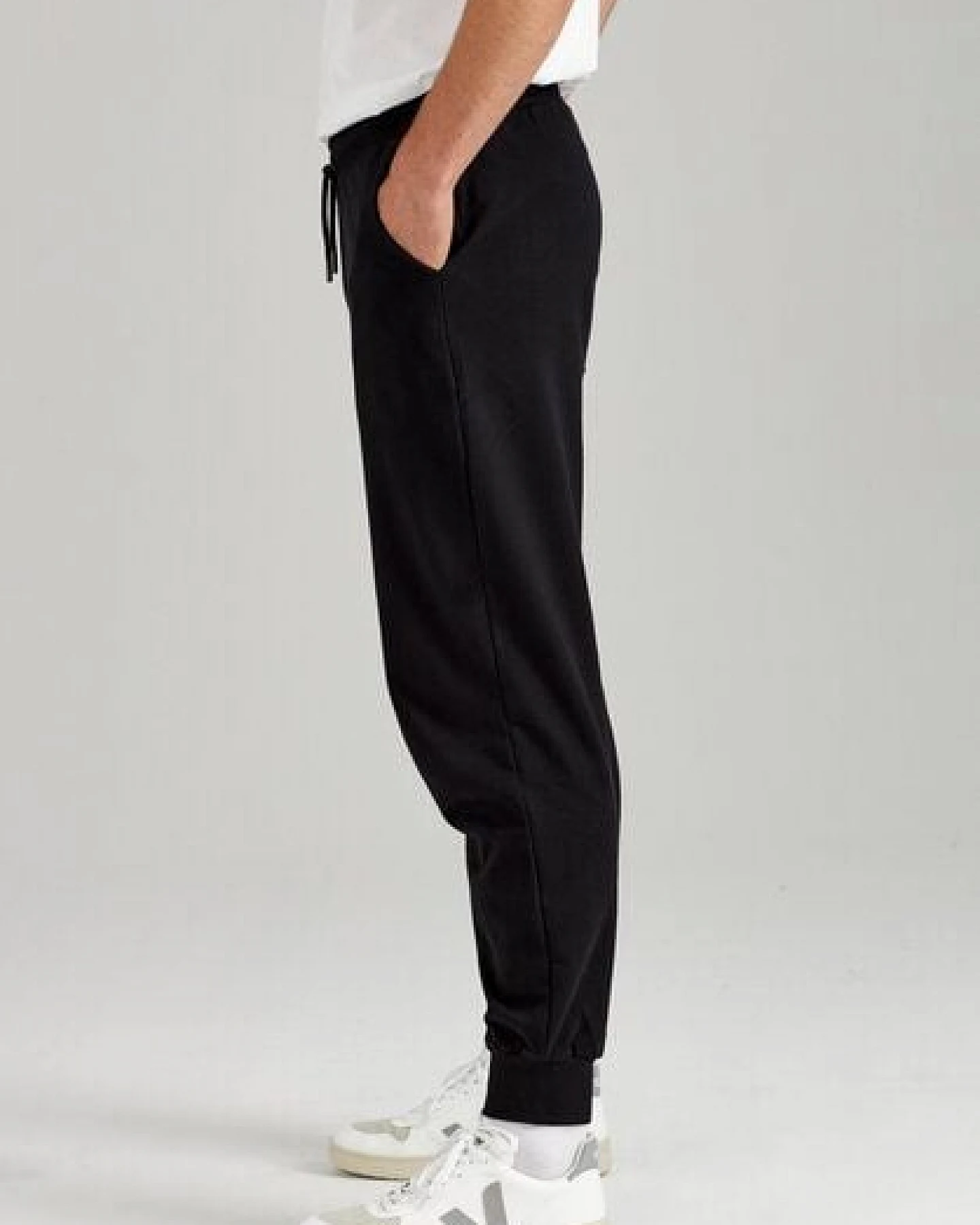 ThokkThokk TT1010 Joggingpants/Jogginghose Herren black (GOTS, vegan, Bio-Bauwolle) – Ansicht 3