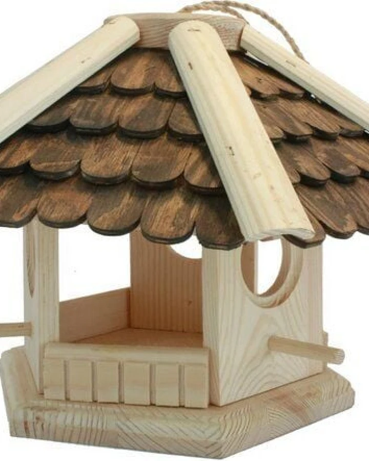 ReineNatur Vogelvilla - Vogelhaus aus massiver Fichte Größe: 30 x 22 cm