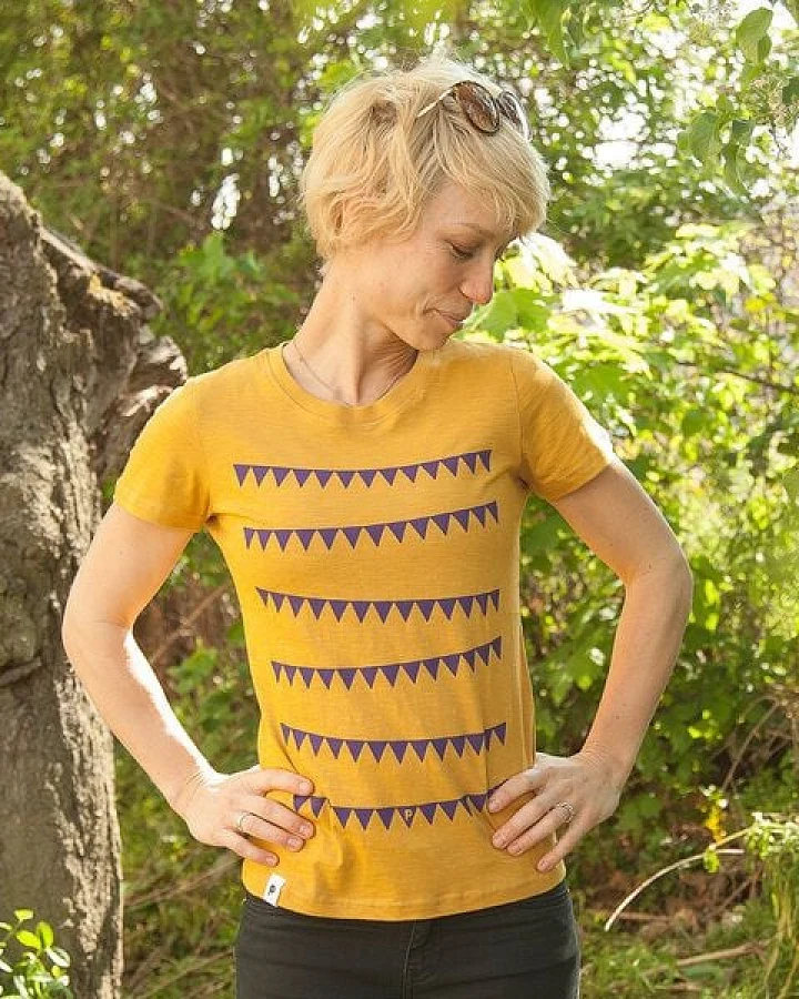 päfjes Wimpel - fair gehandeltes Frauen T-Shirt - aus Baumwolle Bio - Slub