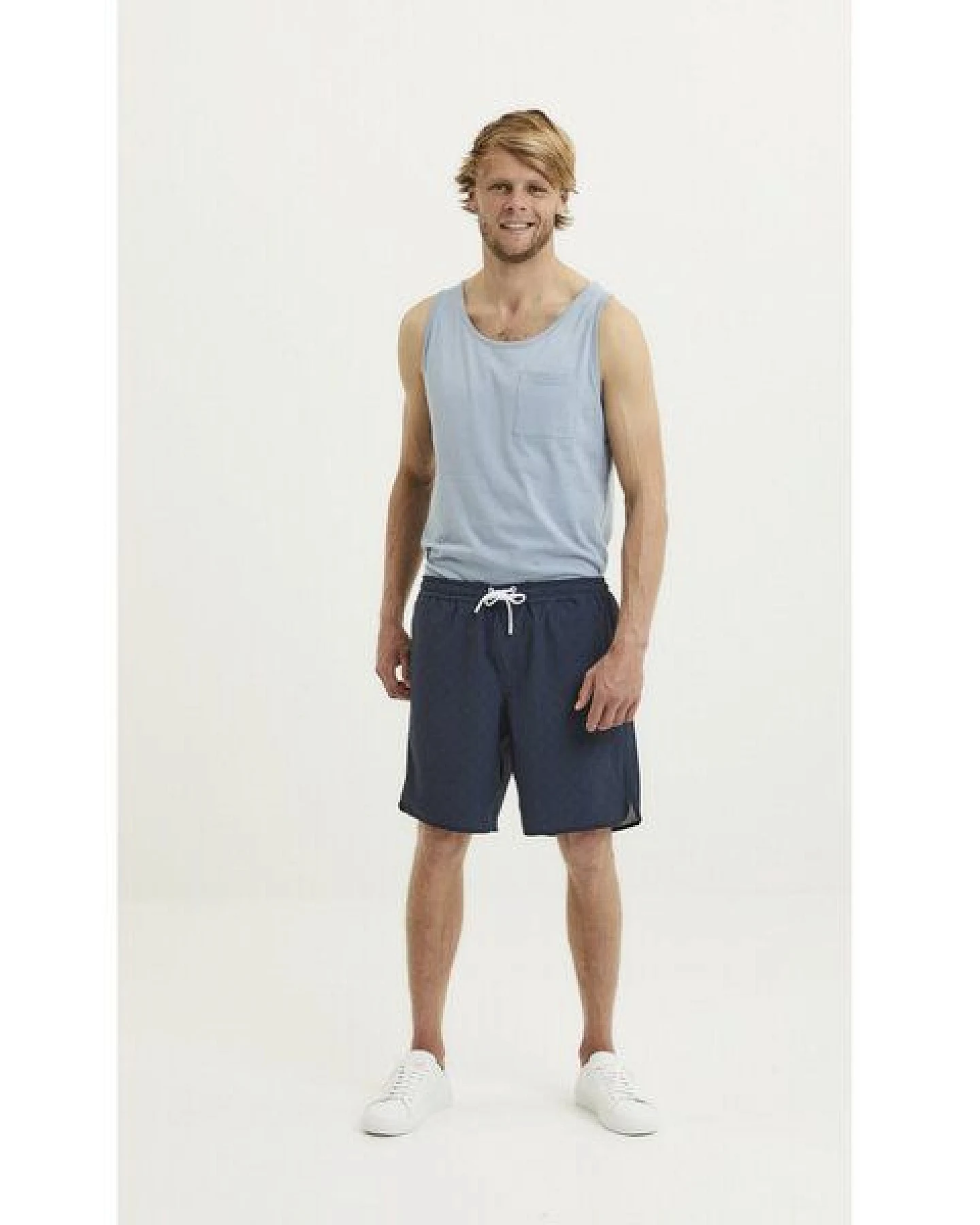 KnowledgeCotton Apparel Badehose SEA Boardshorts mit feinem Muster – Ansicht 2