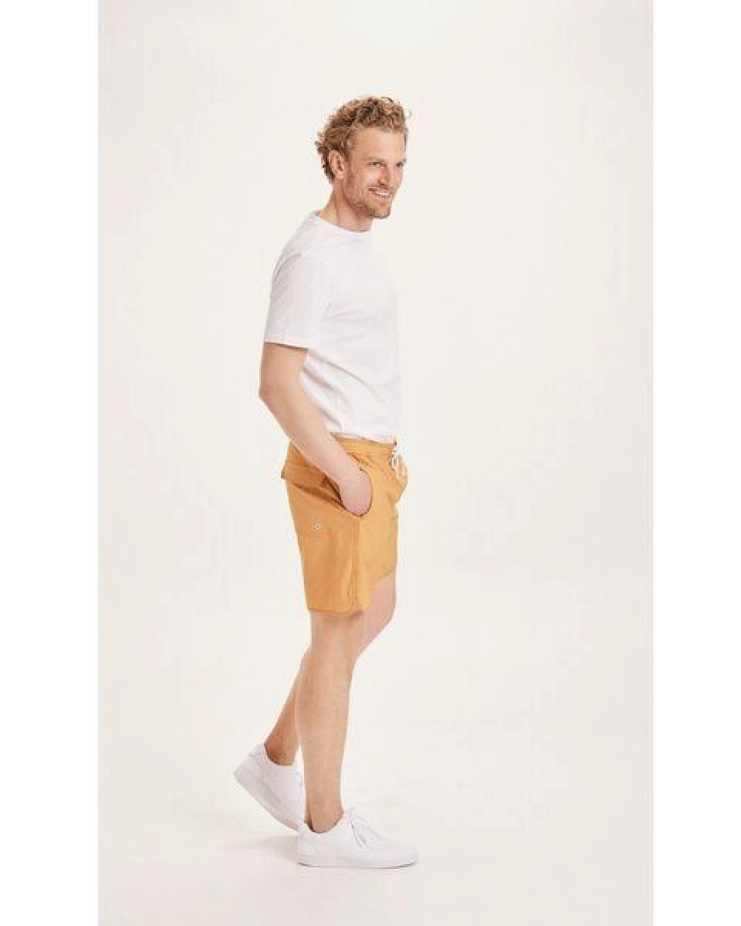 KnowledgeCotton Apparel Badehose SEA Boardshorts mit feinem Muster – Ansicht 3