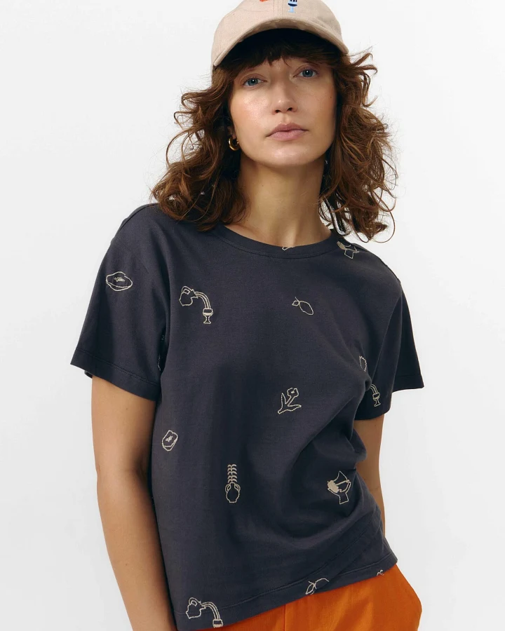 SUITE13LAB Damen vegan Oberteil Nansa Dunkelgrau