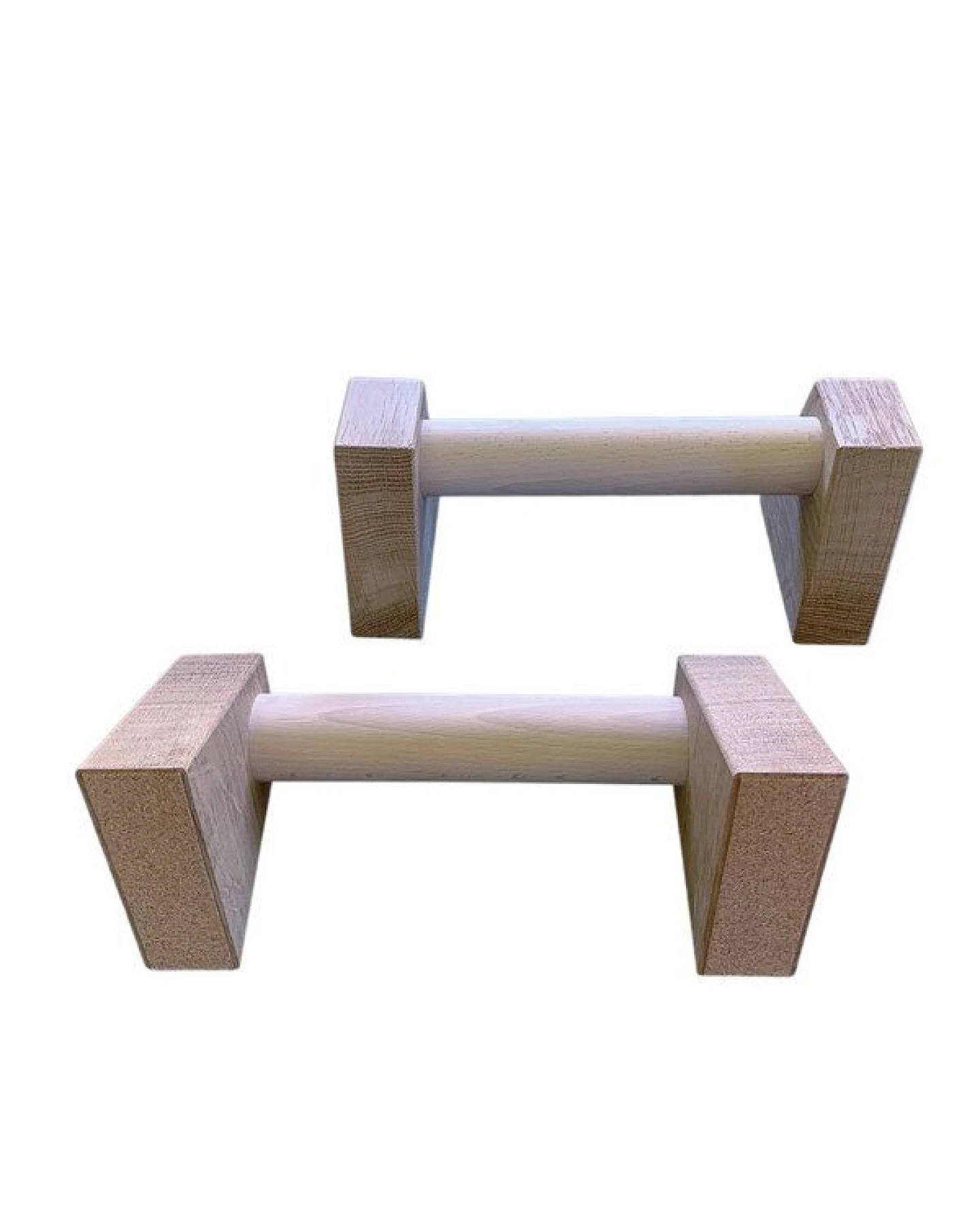 treeletic® Parallettes / Minibarren / Push Up Bars / Handgefertigte Liegestützgriffe aus Holz – Ansicht 2