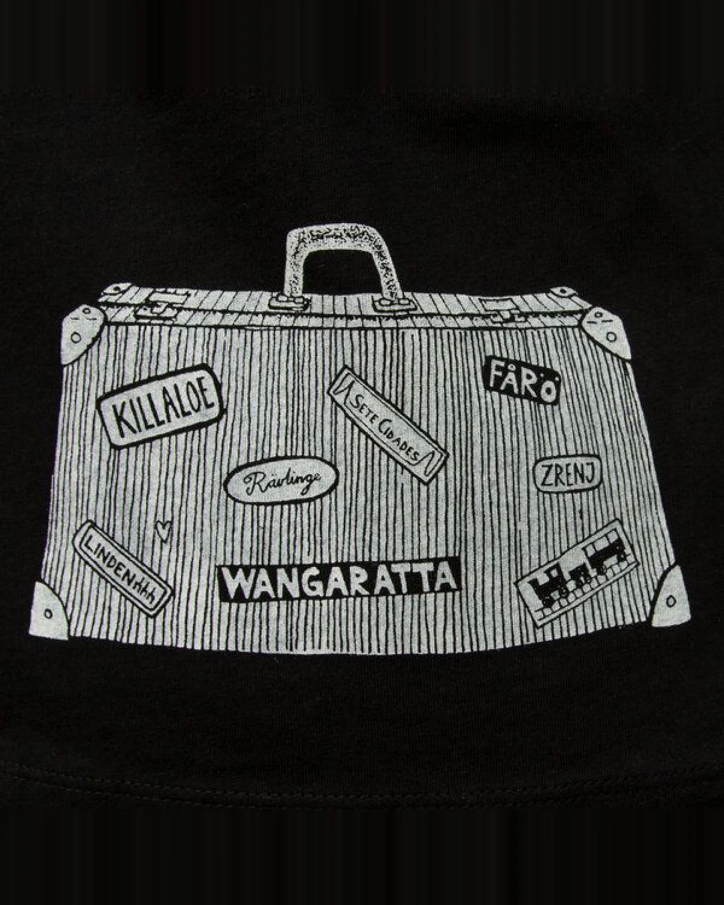 Cmig Reisekoffer T-Shirt für Damen in schwarz – Ansicht 2