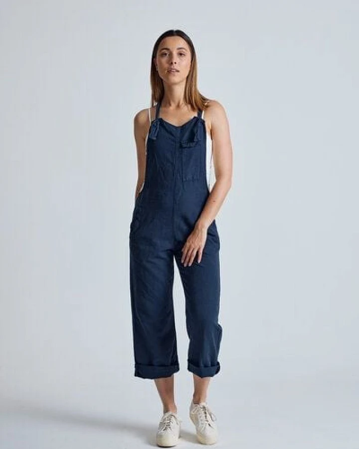 Flax and Loom Leinen Latzhose Mary Lou