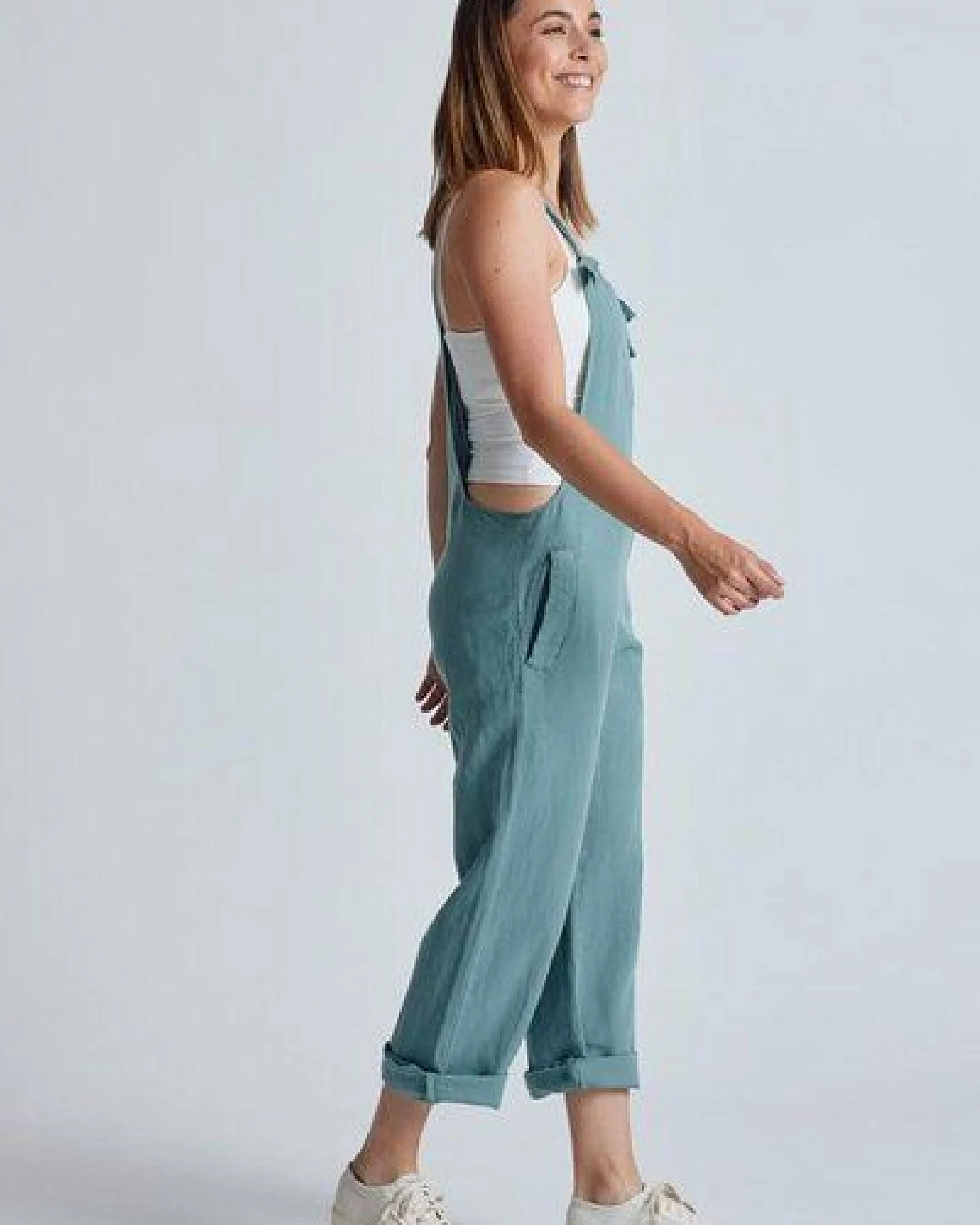 Flax and Loom Leinen Latzhose Mary Lou – Ansicht 3