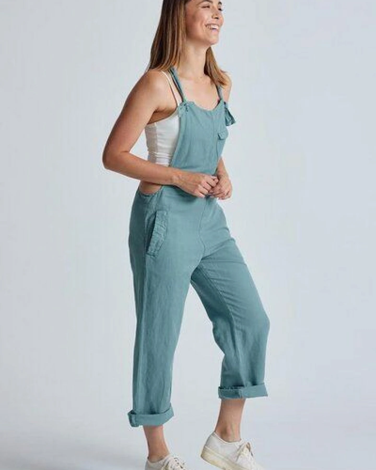 Flax and Loom Leinen Latzhose Mary Lou – Ansicht 4