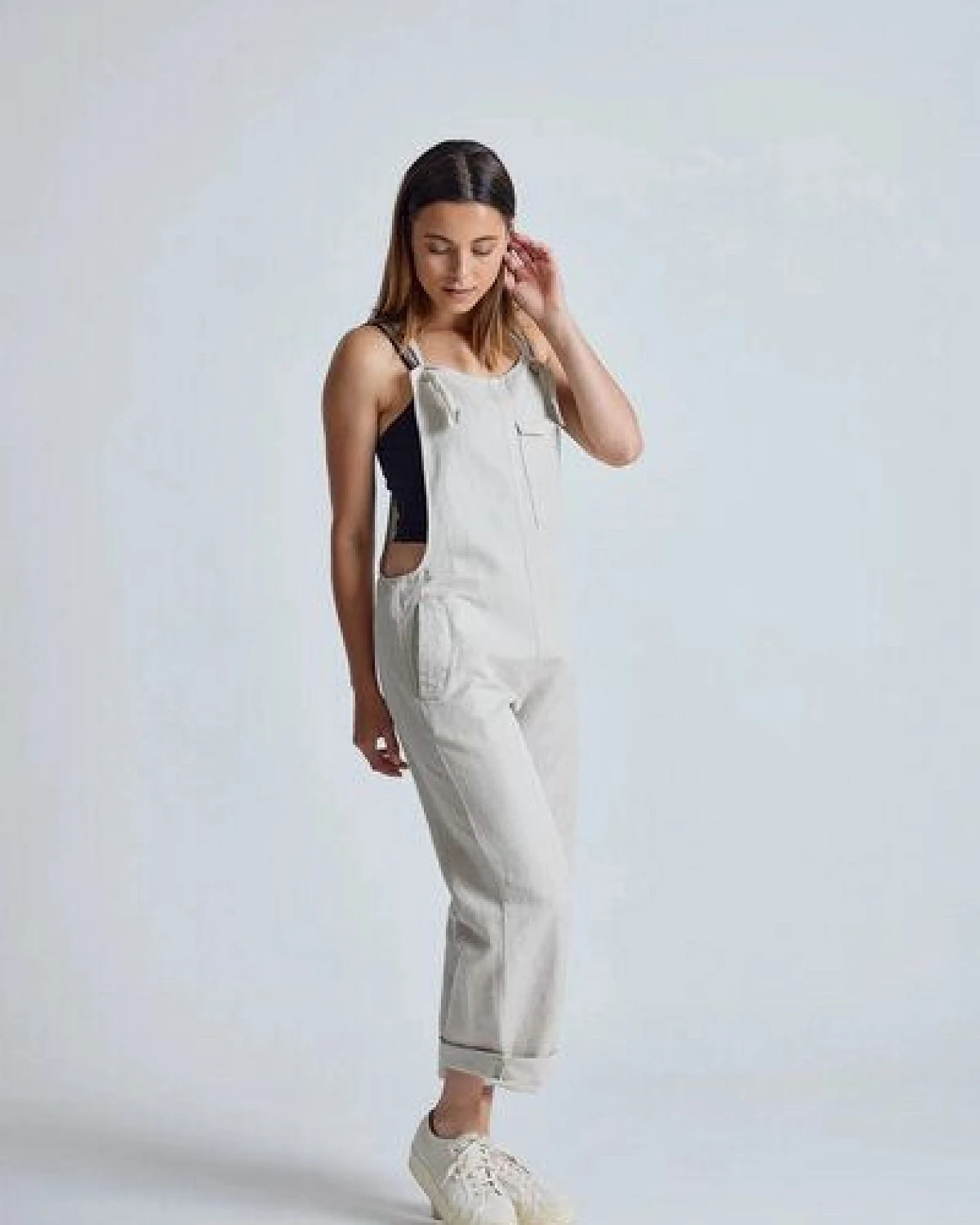 Flax and Loom Leinen Latzhose Mary Lou – Ansicht 2