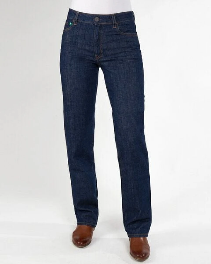 fairjeans Damenjeans CLASSIC, gerades Bein, hoher Bund, in Farben NAVY und WAVES