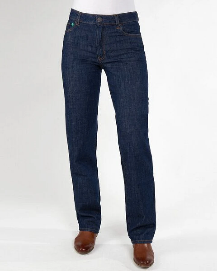 fairjeans Damenjeans CLASSIC, gerades Bein, hoher Bund, in Farben NAVY und WAVES