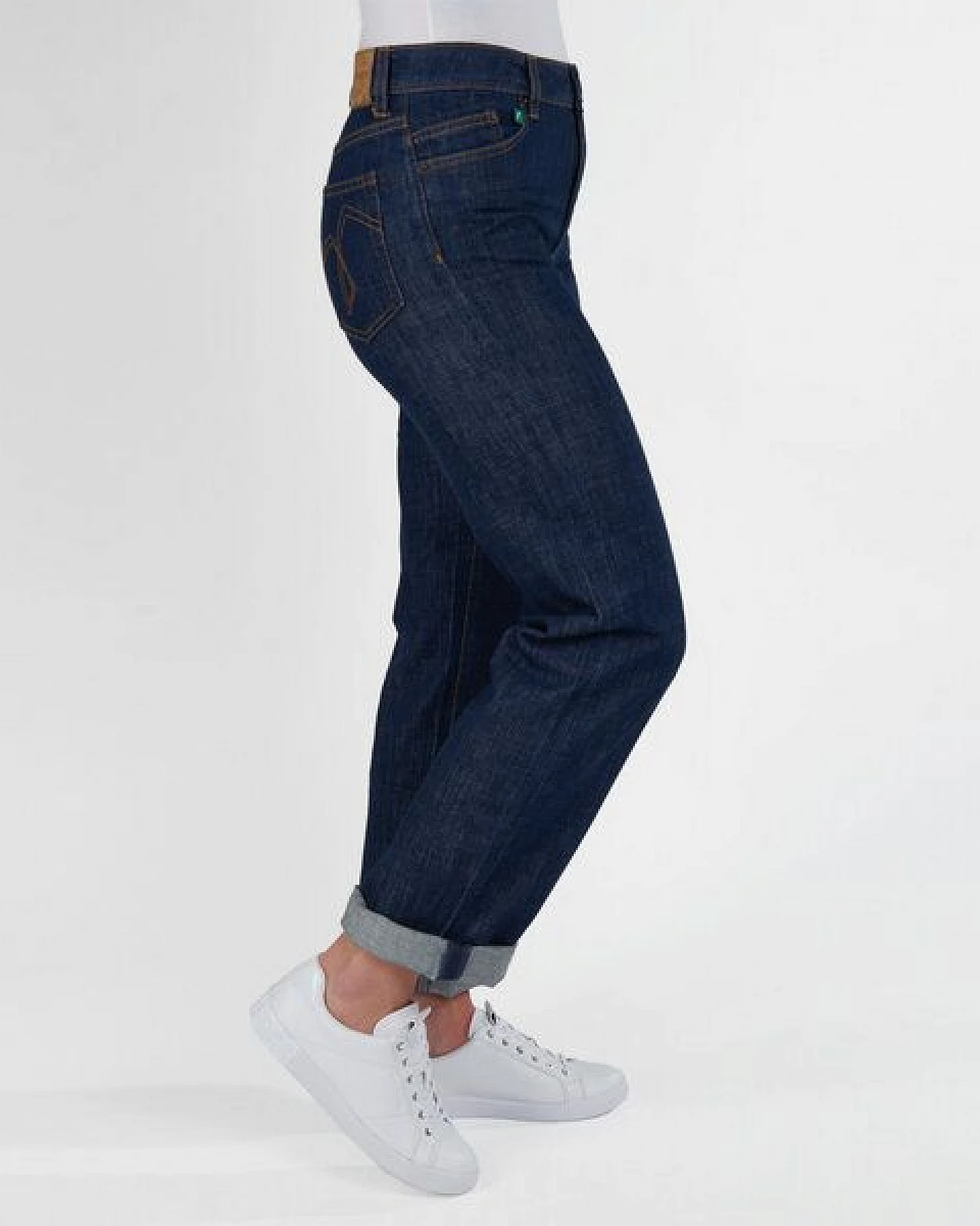 fairjeans Damenjeans CLASSIC, gerades Bein, hoher Bund, in Farben NAVY und WAVES – Ansicht 3