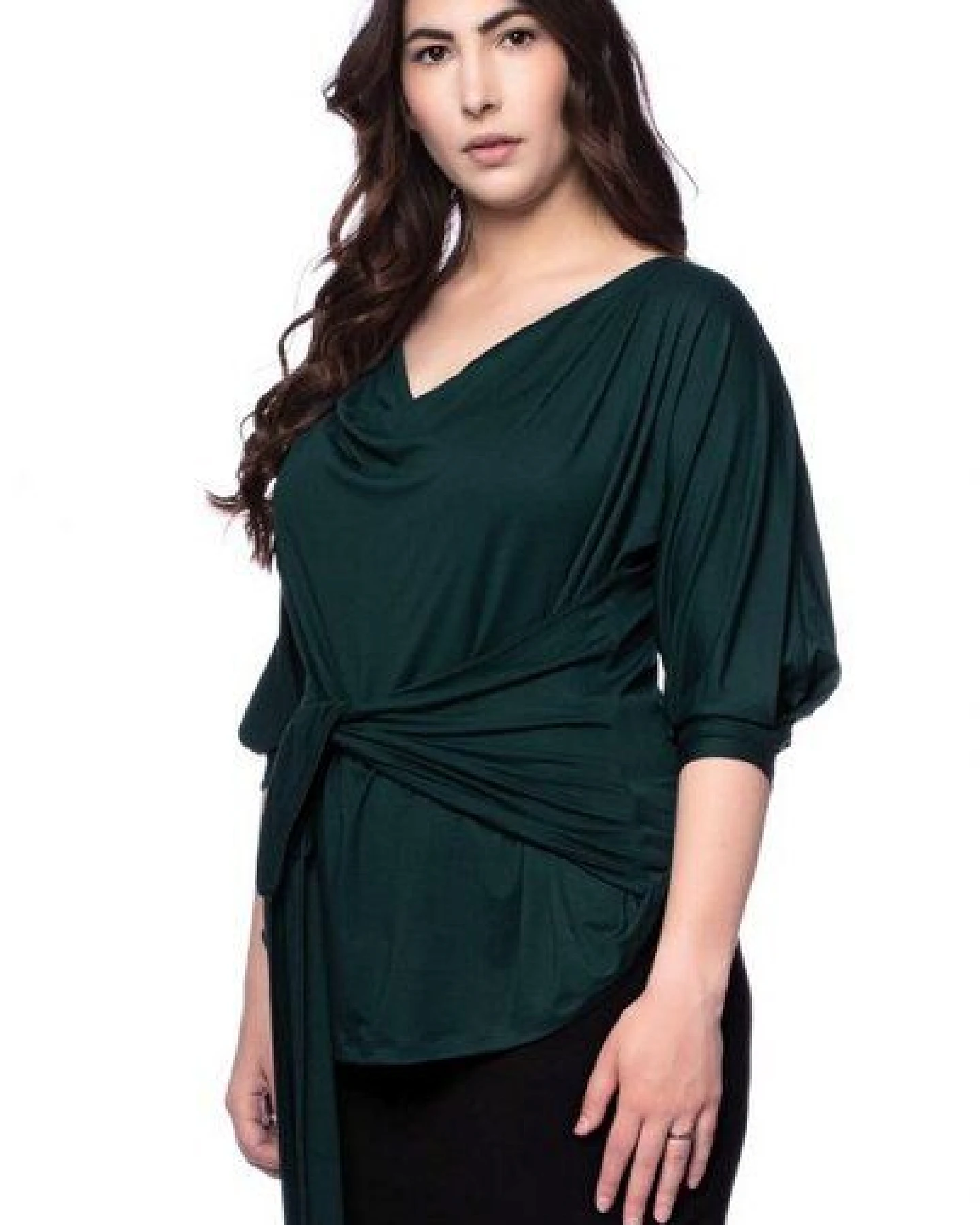 Ingoria LANNA wendbares Blusenshirt 3/4 Ärmel (Uni) – Ansicht 2