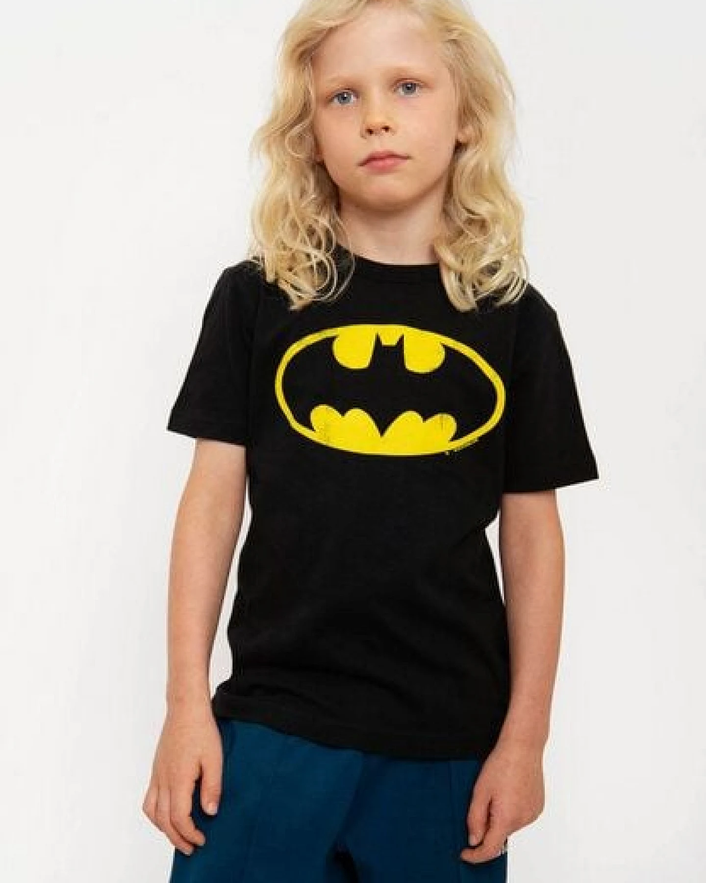 LOGOSH!RT LOGOSHIRT - DC - Superhero - Batman Logo - Bio T-Shirt Print - Kinder – Ansicht 3