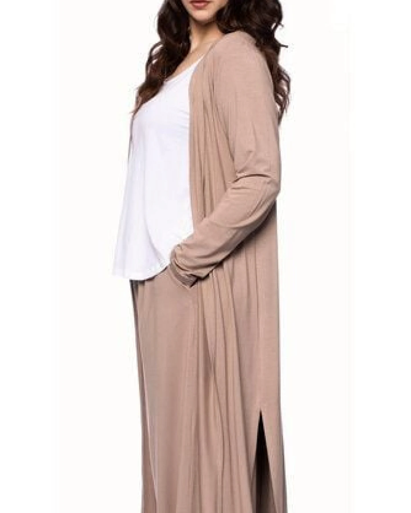 Ingoria KAYLA langer Jersey-Cardigan – Ansicht 2