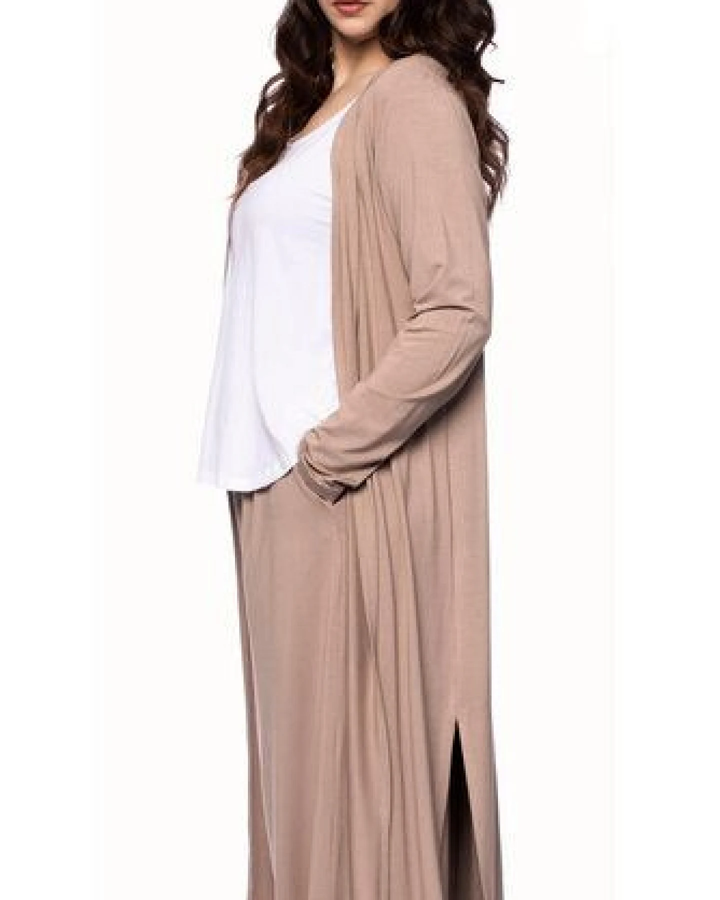 Ingoria KAYLA langer Jersey-Cardigan – Ansicht 2