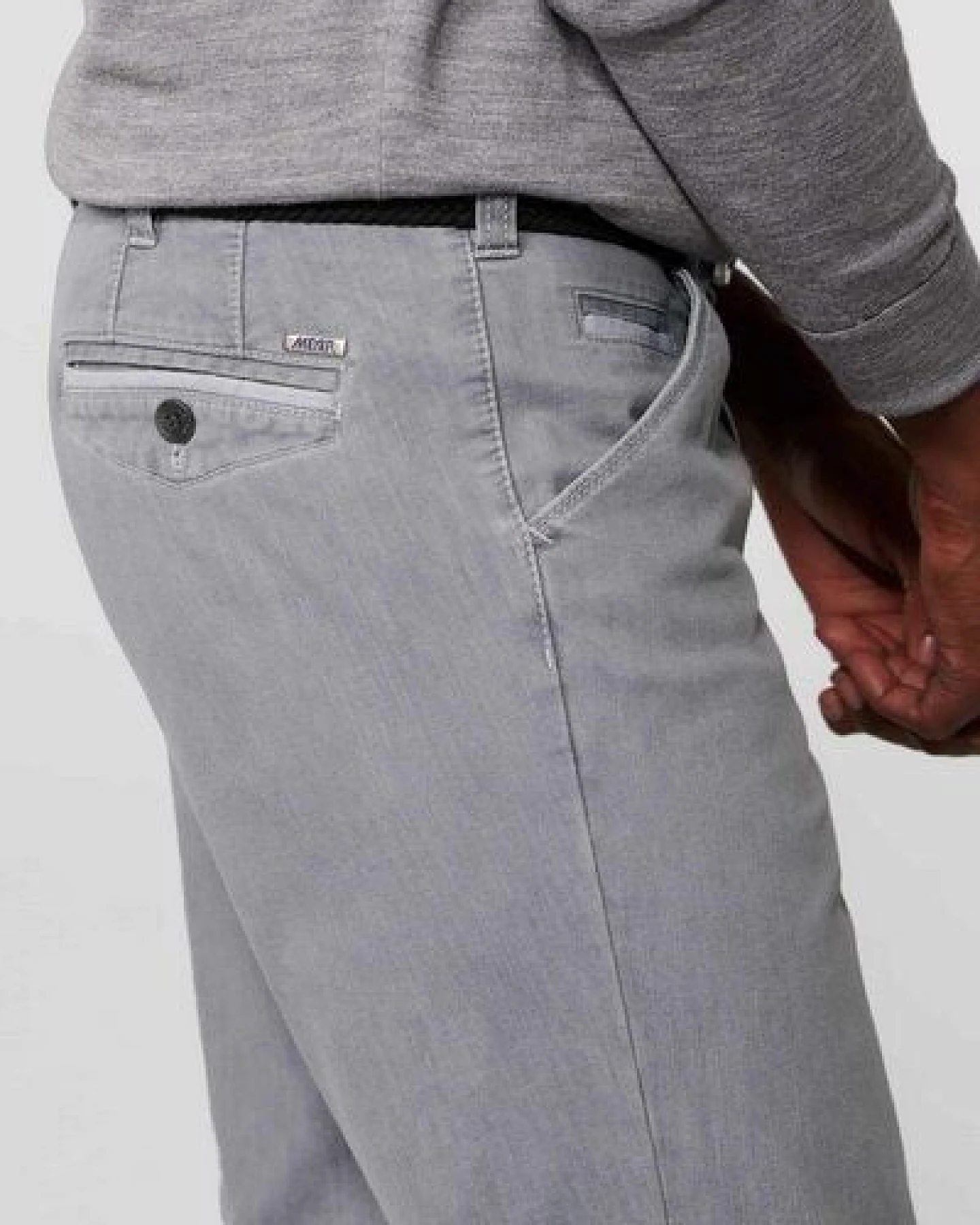 MEYER Two-Tone Super Stretch Denim – Ansicht 4