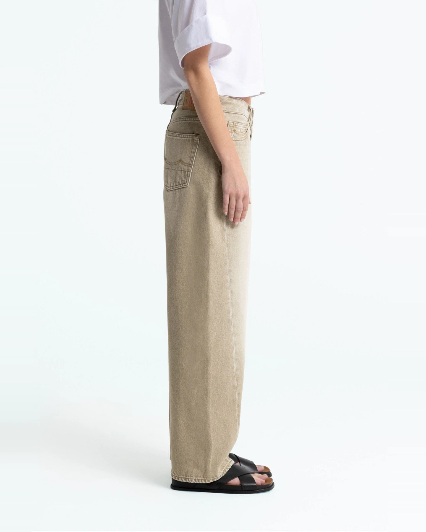 Jeans Joan Twist Retro Beige Worn – Ansicht 3