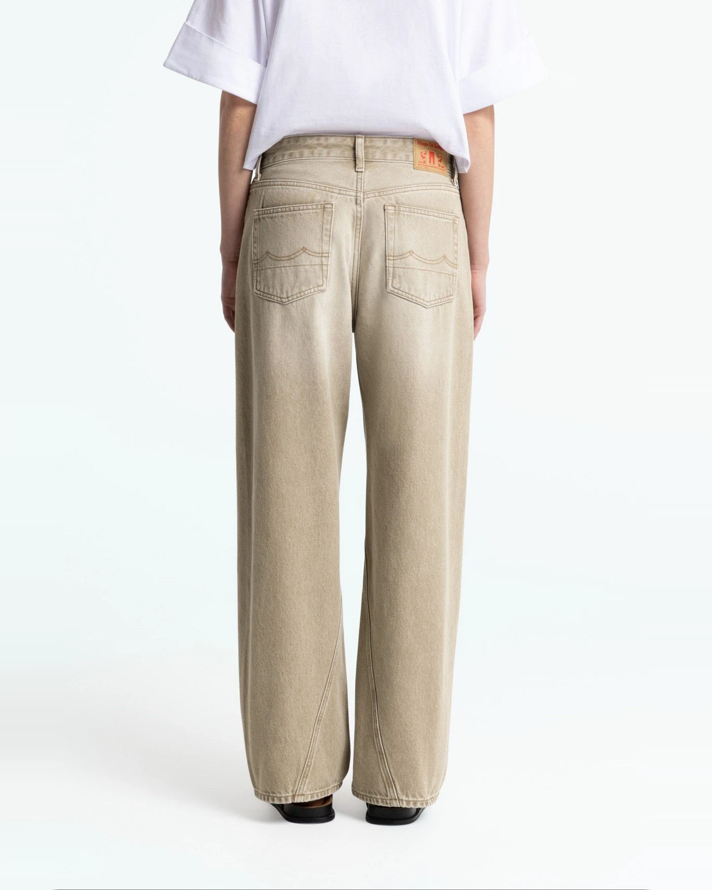 Jeans Joan Twist Retro Beige Worn – Ansicht 4