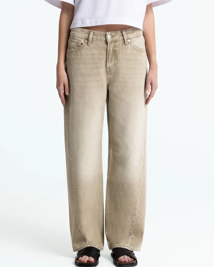 Jeans Joan Twist Retro Beige Worn