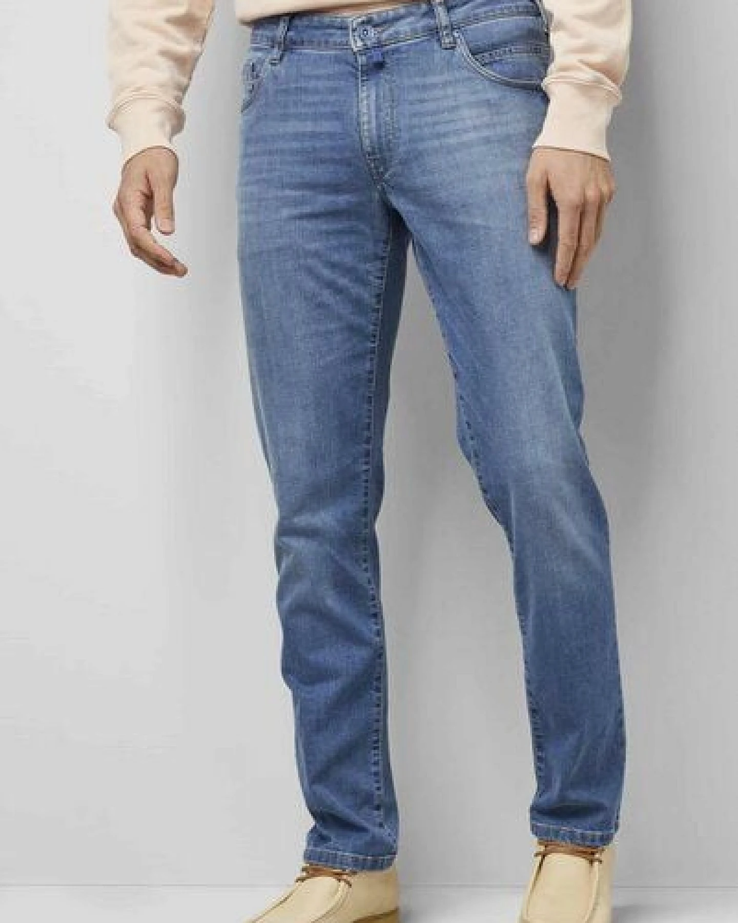 M 5 BY MEYER Cross Hedge Denim Five Pocket – Ansicht 2
