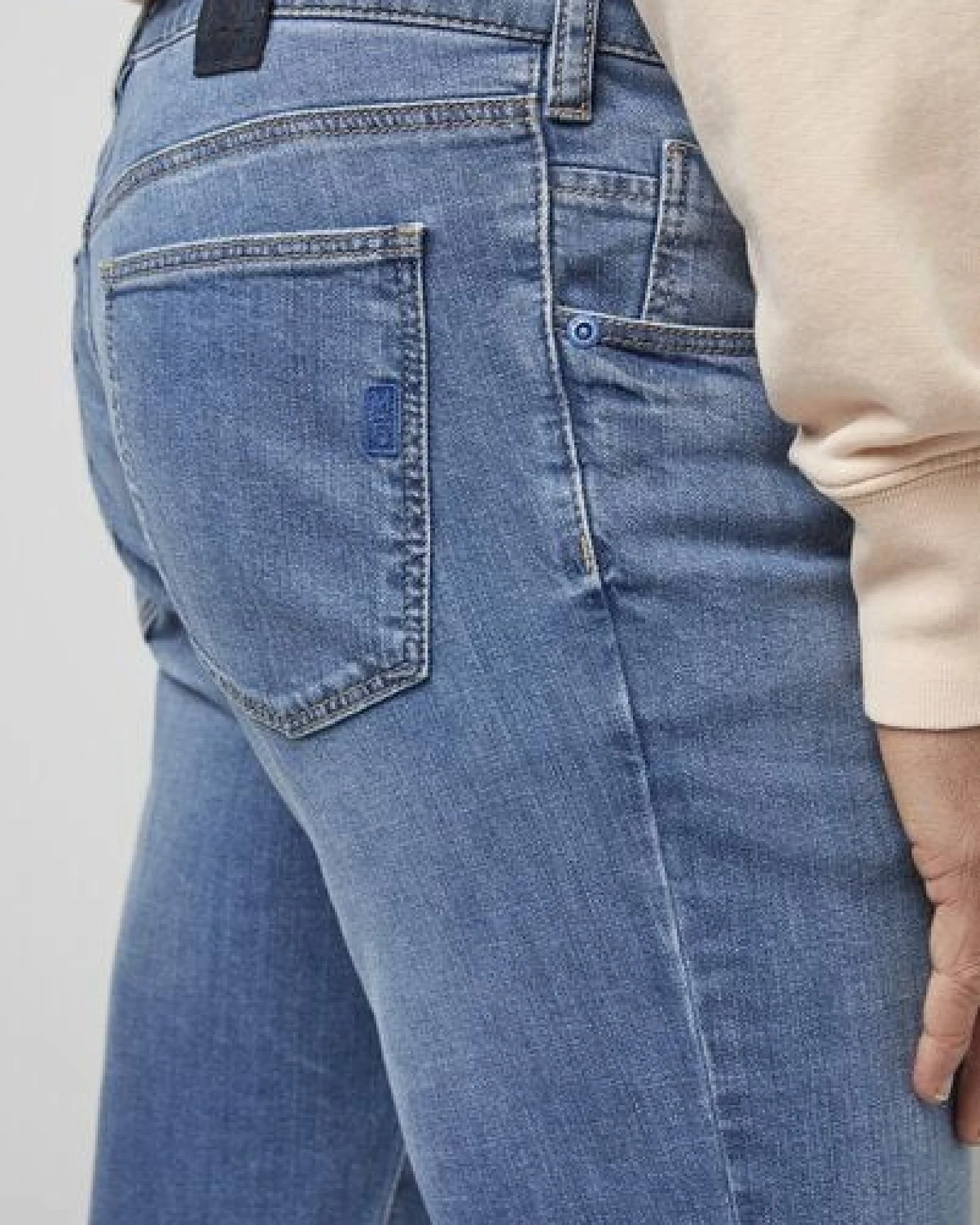 M 5 BY MEYER Cross Hedge Denim Five Pocket – Ansicht 4