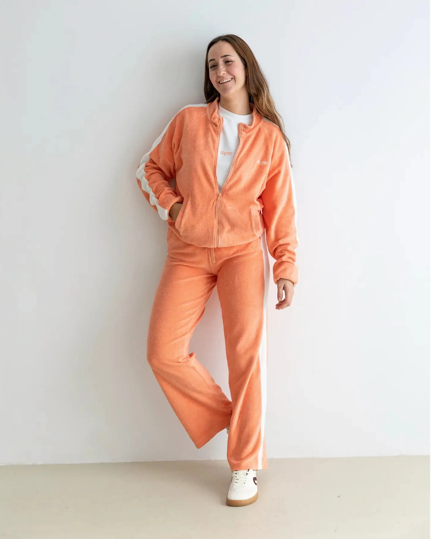 Clotsy Herren vegan Jogginghose Apricot – Ansicht 2