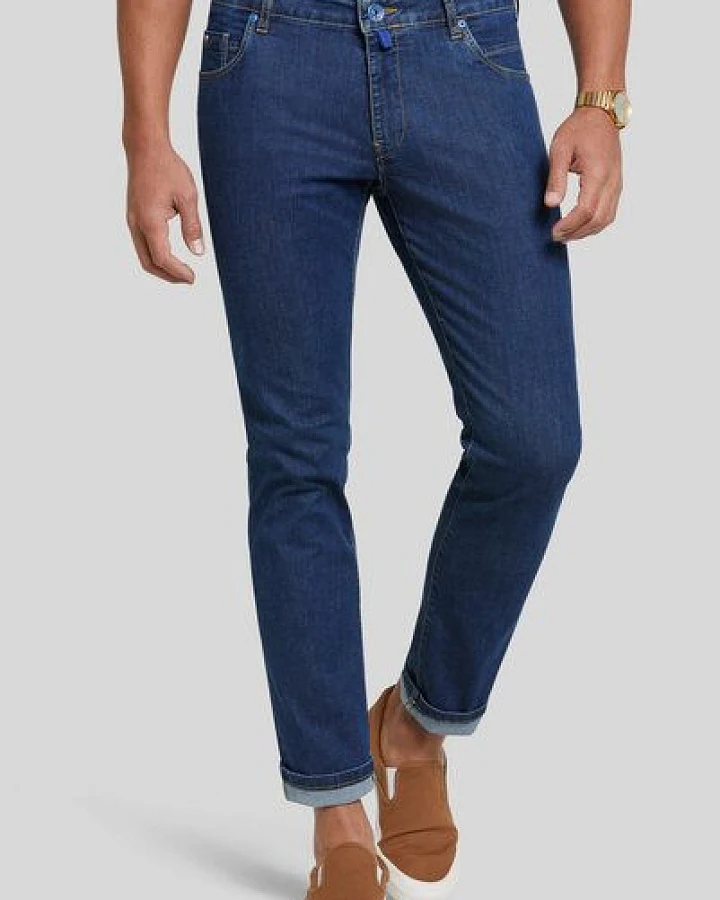 MEYER LIGHT DENIM SUPER-STRETCH FIVE POCKET