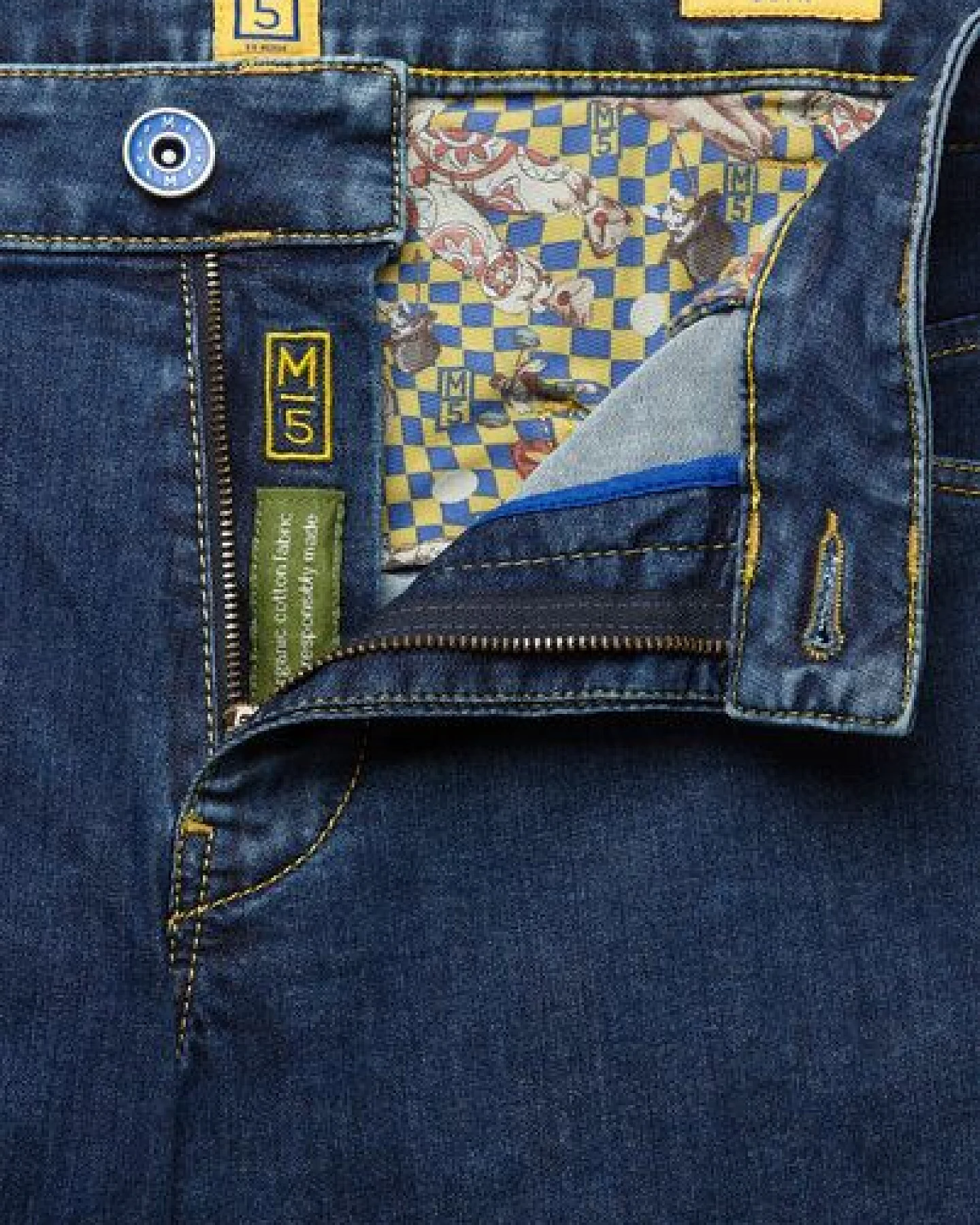 MEYER LIGHT DENIM SUPER-STRETCH FIVE POCKET – Ansicht 3
