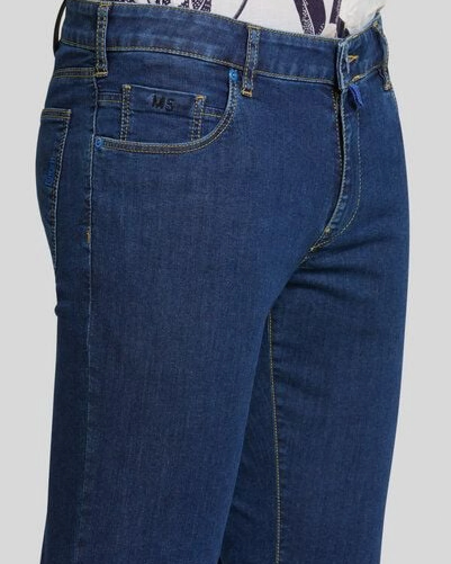 MEYER LIGHT DENIM SUPER-STRETCH FIVE POCKET – Ansicht 4