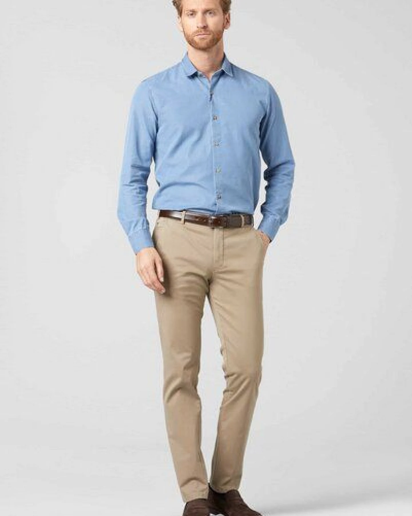 MEYER Pimacotton Super Stretch Satin Chino – Ansicht 2
