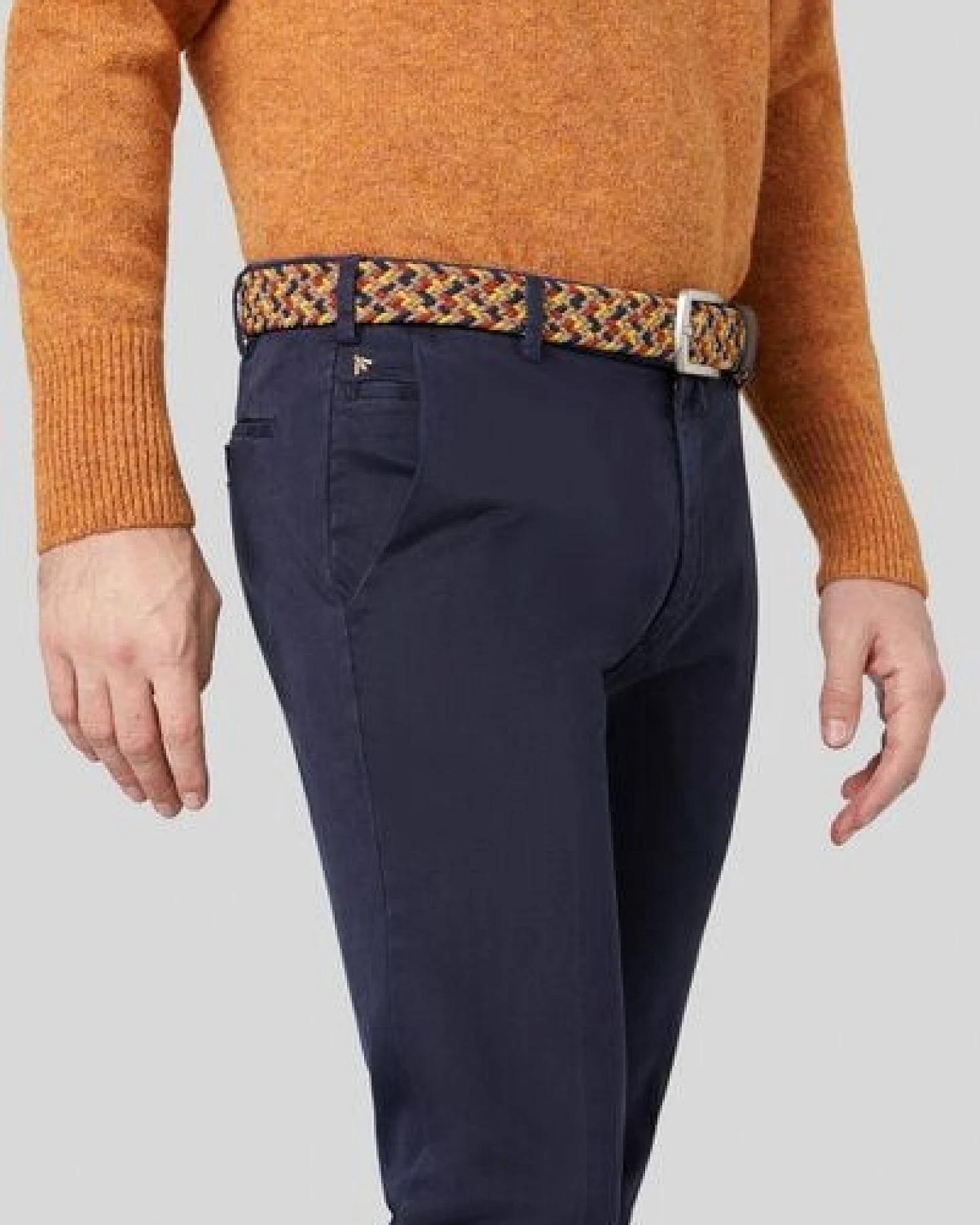 MEYER Pimacotton Super Stretch Satin Chino – Ansicht 4