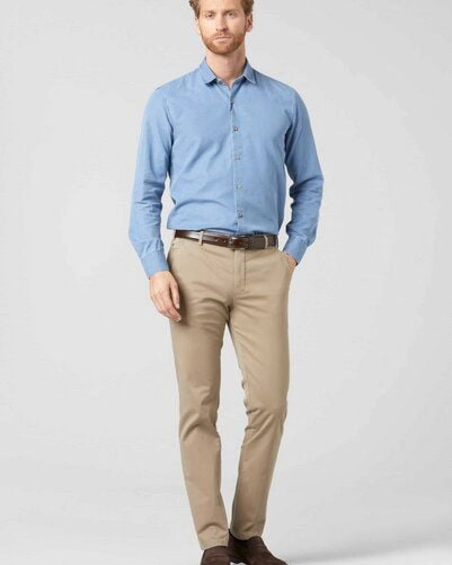 MEYER Pimacotton Super Stretch Satin Chino – Ansicht 2